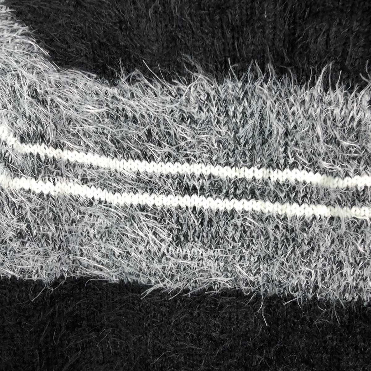 Hypebeast × Luxe × OVER THE STRiPES Luxe Rose Stripe Shag Shaggy Fur Mohair Knitwear #6497 Size M / US 6-8 / IT 42-44 - 8 Thumbnail