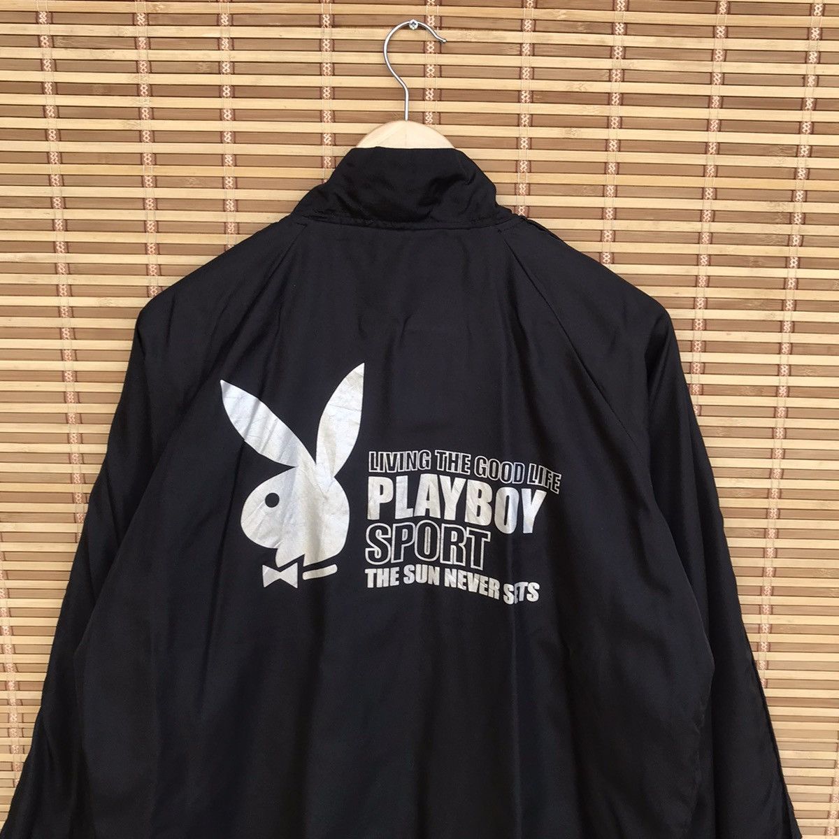 Playboy Vintage Playboy Sport Big Logo nylon windbreaker jacket Size US L / EU 52-54 / 3 - 6 Thumbnail