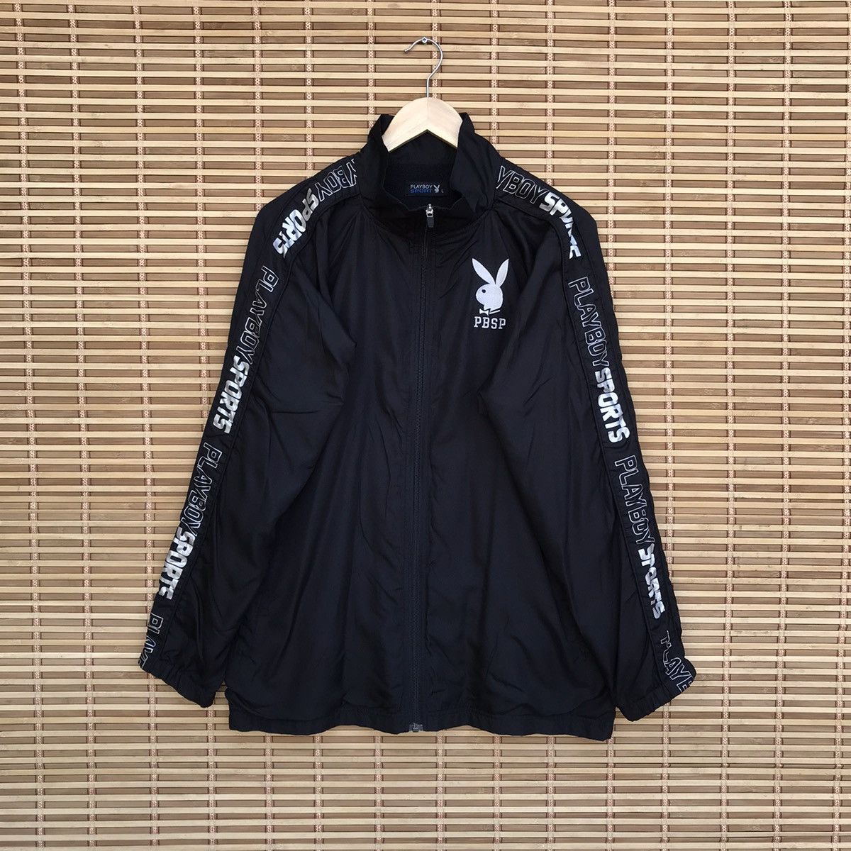 Playboy Vintage Playboy Sport Big Logo nylon windbreaker jacket Size US L / EU 52-54 / 3 - 2 Thumbnail