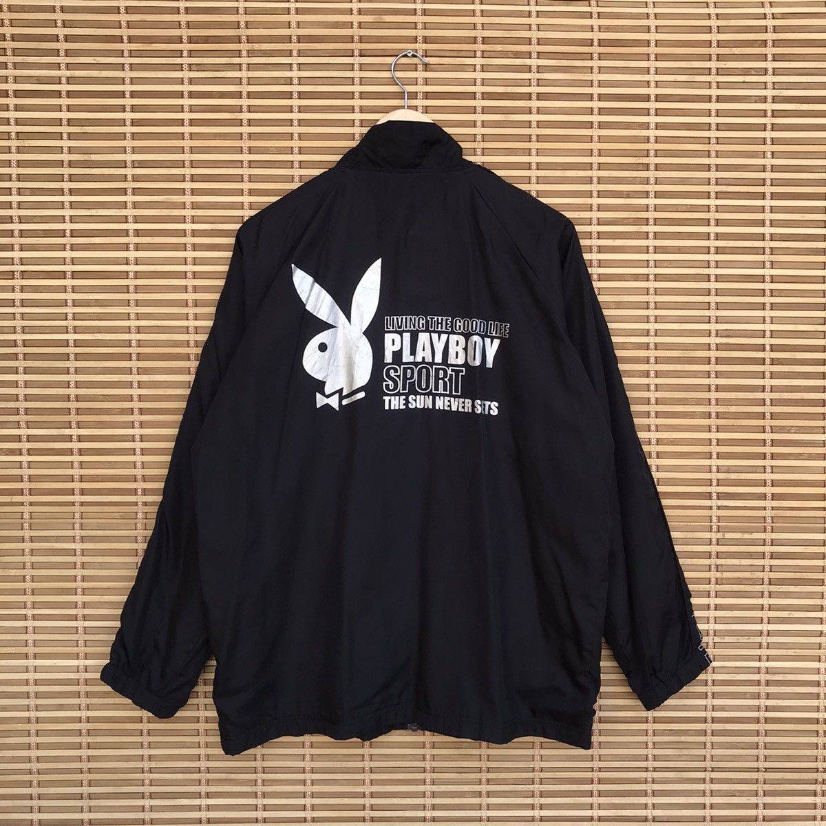 Playboy Vintage Playboy Sport Big Logo nylon windbreaker jacket Size US L / EU 52-54 / 3 - 1 Thumbnail