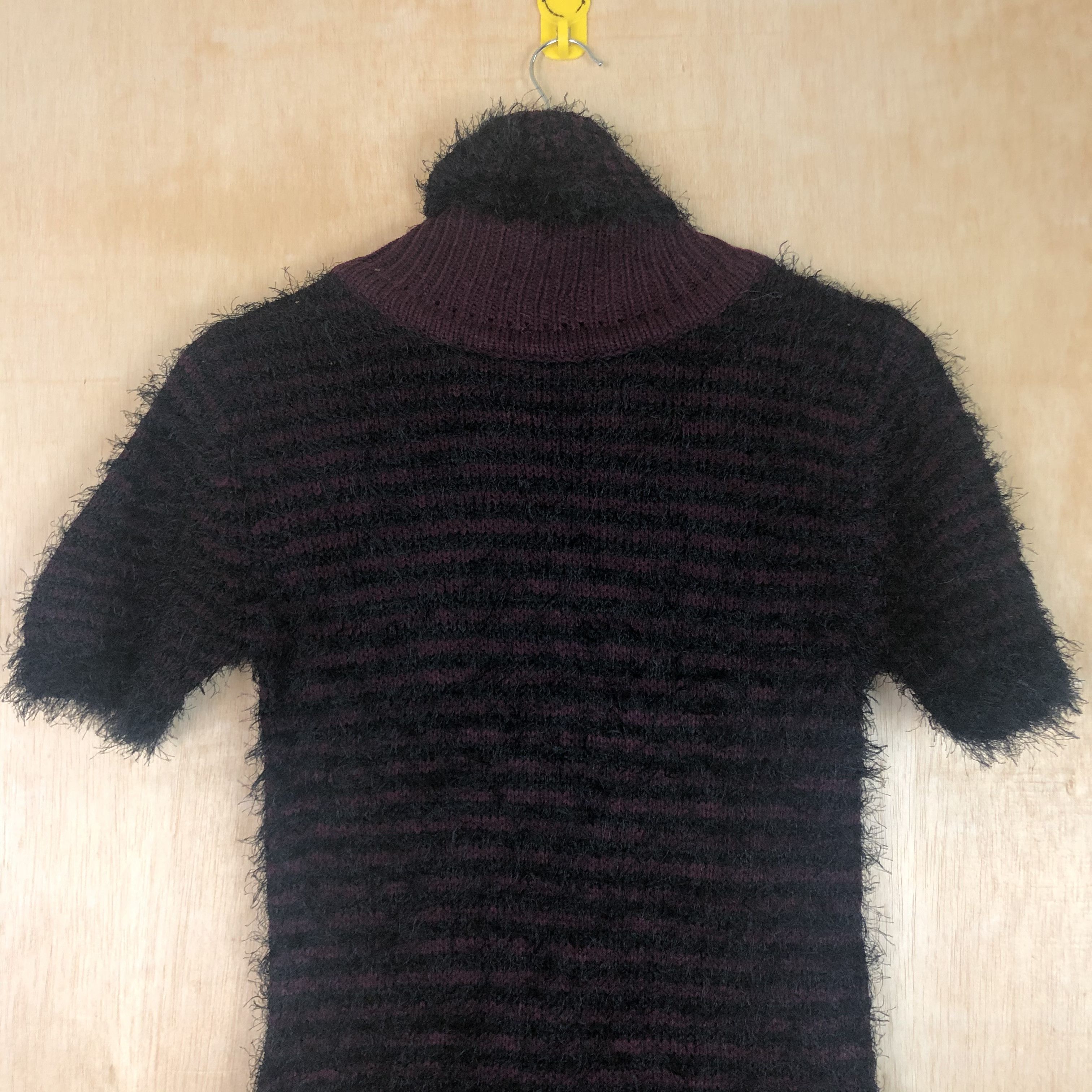 Homespun Knitwear × Japanese Brand × OVER THE STRiPES DLL Cherry Couture Mohair Shag Shaggy KNitwear #c042 Size S / US 4 / IT 40 - 5 Thumbnail