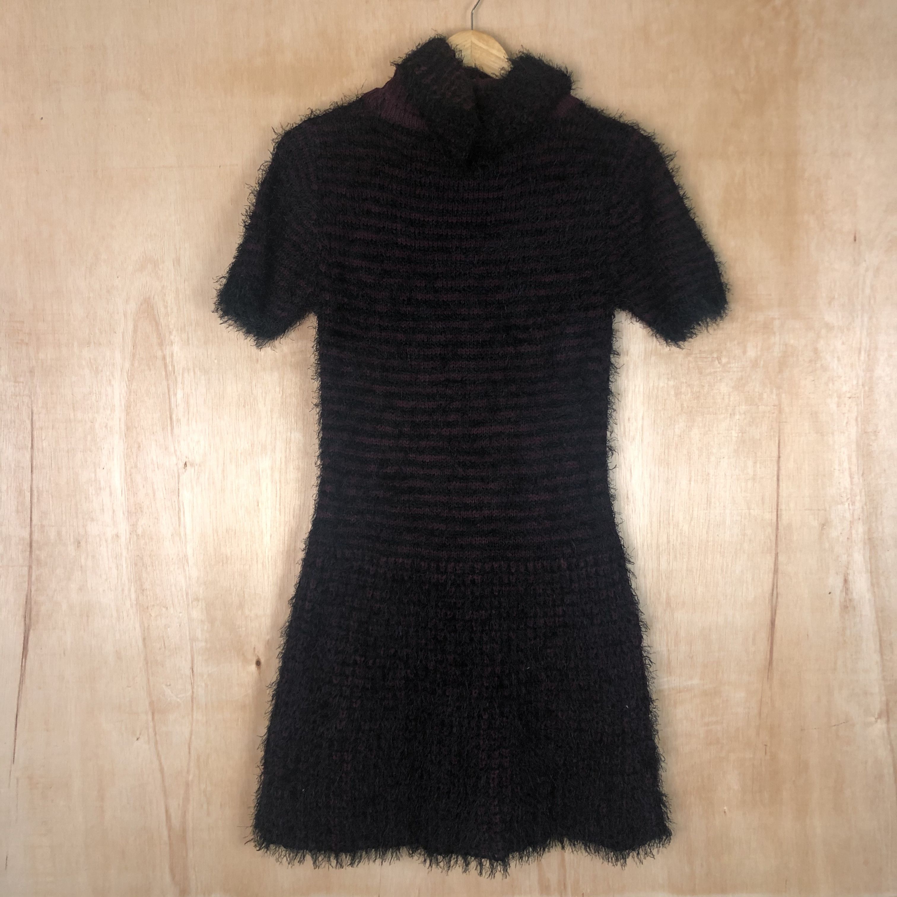 Homespun Knitwear × Japanese Brand × OVER THE STRiPES DLL Cherry Couture Mohair Shag Shaggy KNitwear #c042 Size S / US 4 / IT 40 - 7 Thumbnail