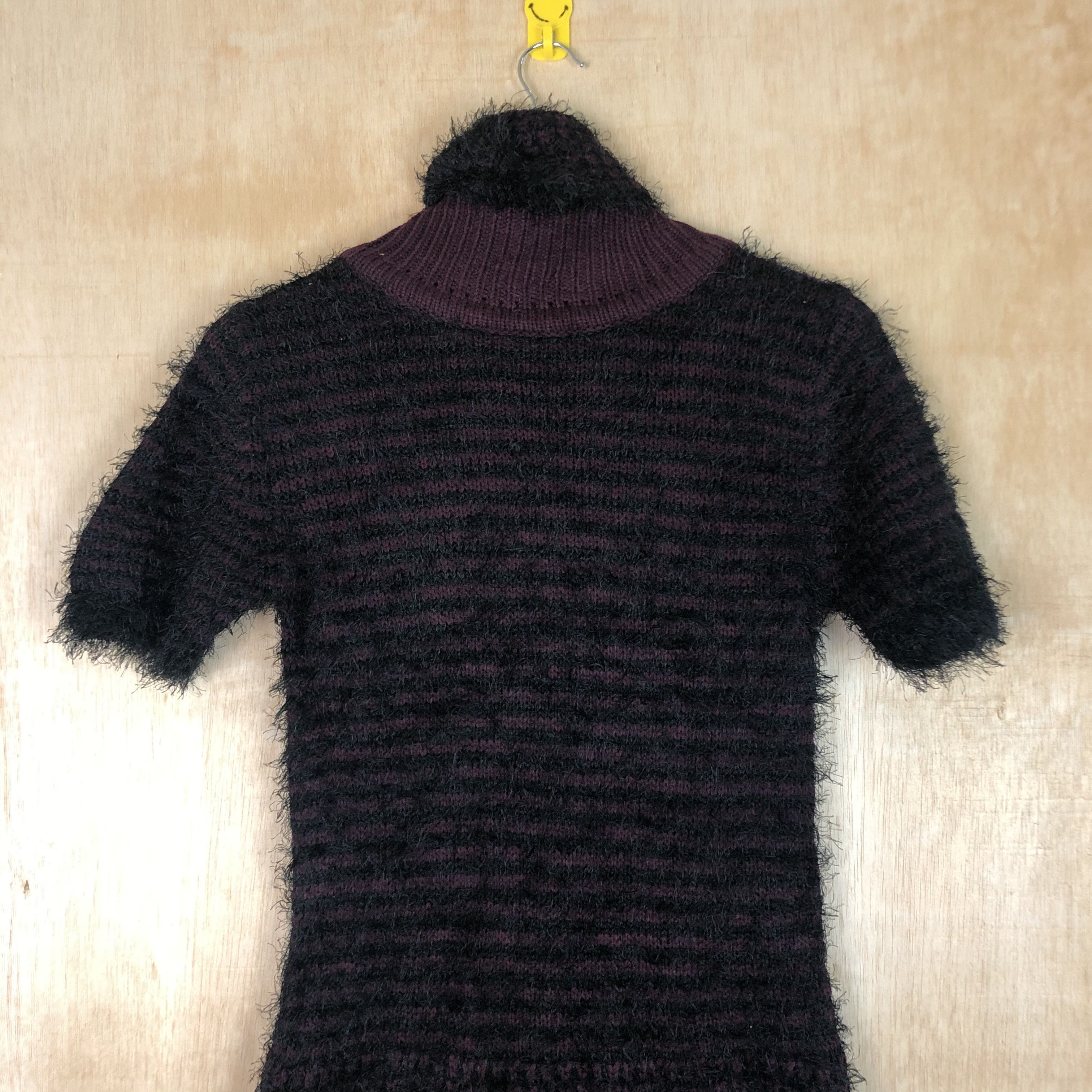 Homespun Knitwear × Japanese Brand × OVER THE STRiPES DLL Cherry Couture Mohair Shag Shaggy KNitwear #c042 Size S / US 4 / IT 40 - 2 Thumbnail