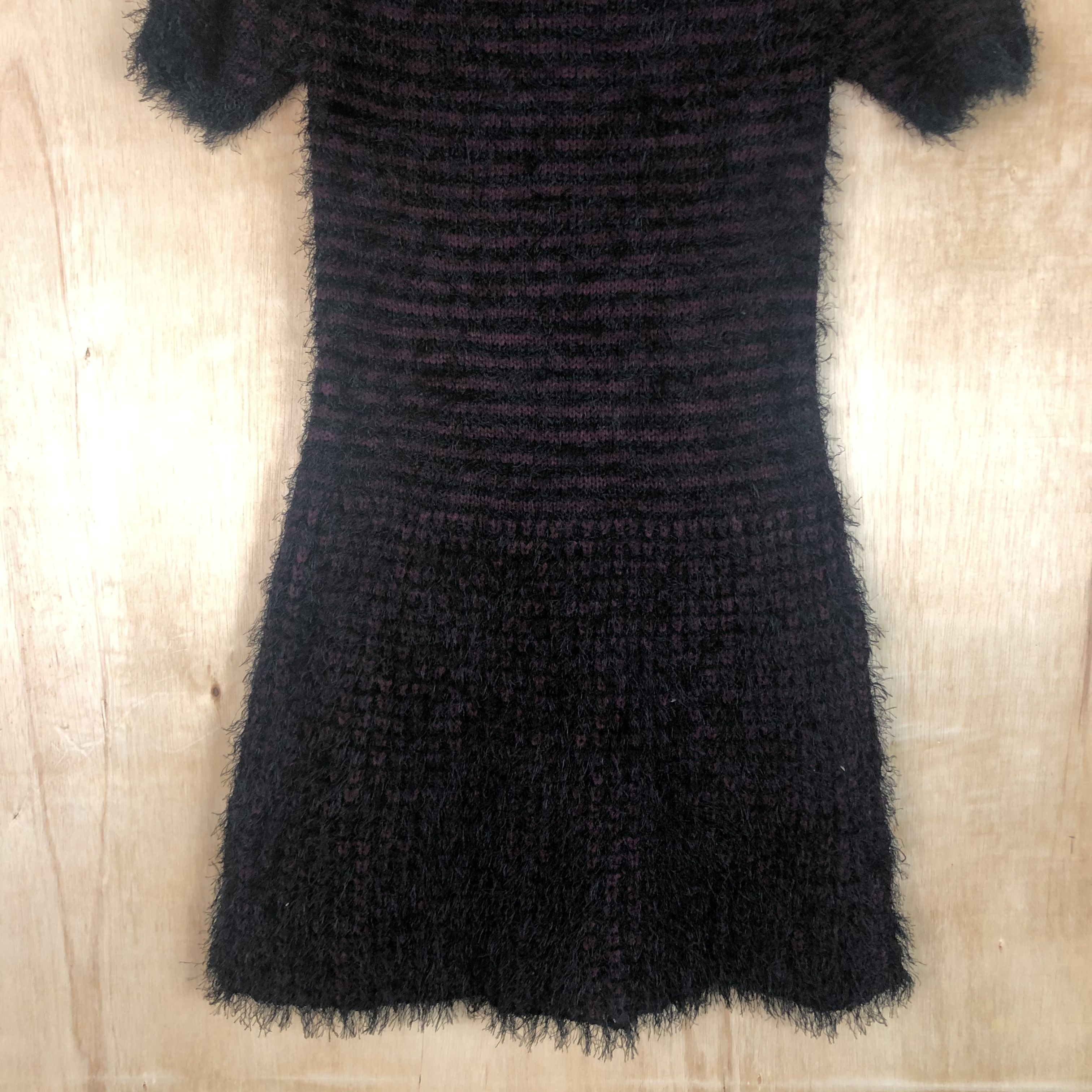 Homespun Knitwear × Japanese Brand × OVER THE STRiPES DLL Cherry Couture Mohair Shag Shaggy KNitwear #c042 Size S / US 4 / IT 40 - 9 Thumbnail