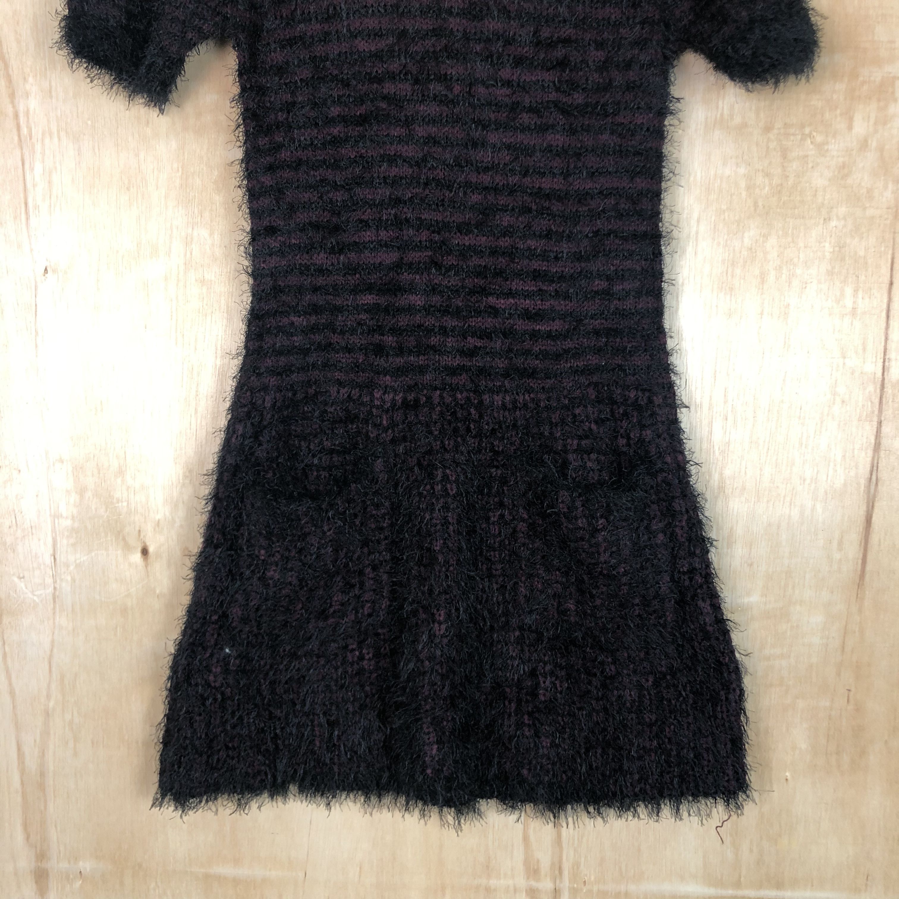 Homespun Knitwear × Japanese Brand × OVER THE STRiPES DLL Cherry Couture Mohair Shag Shaggy KNitwear #c042 Size S / US 4 / IT 40 - 3 Thumbnail