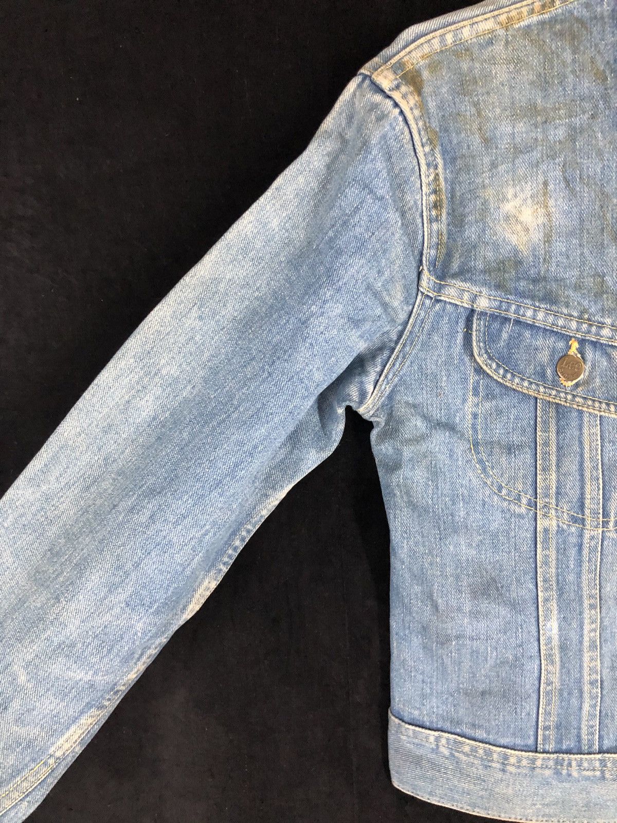 Lee × Vintage Rare Vintage Lee PATD-153438 Denim Trucker Jacket cw21 Size US S / EU 44-46 / 1 - 4 Thumbnail