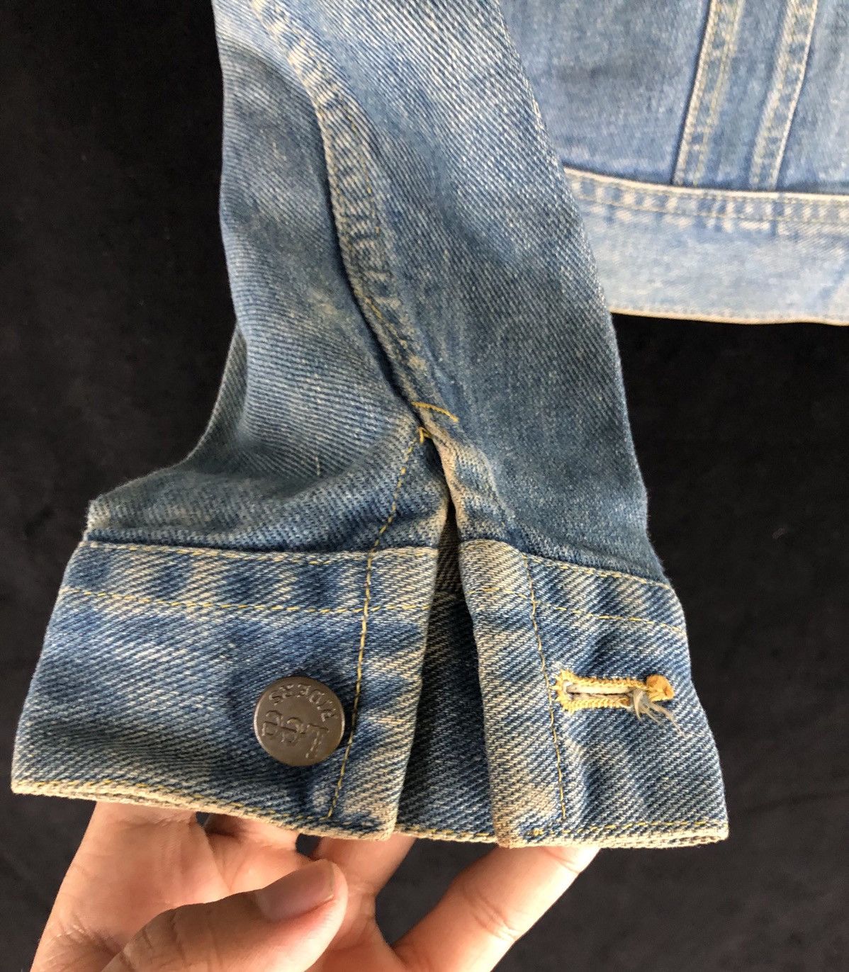 Lee × Vintage Rare Vintage Lee PATD-153438 Denim Trucker Jacket cw21 Size US S / EU 44-46 / 1 - 6 Thumbnail