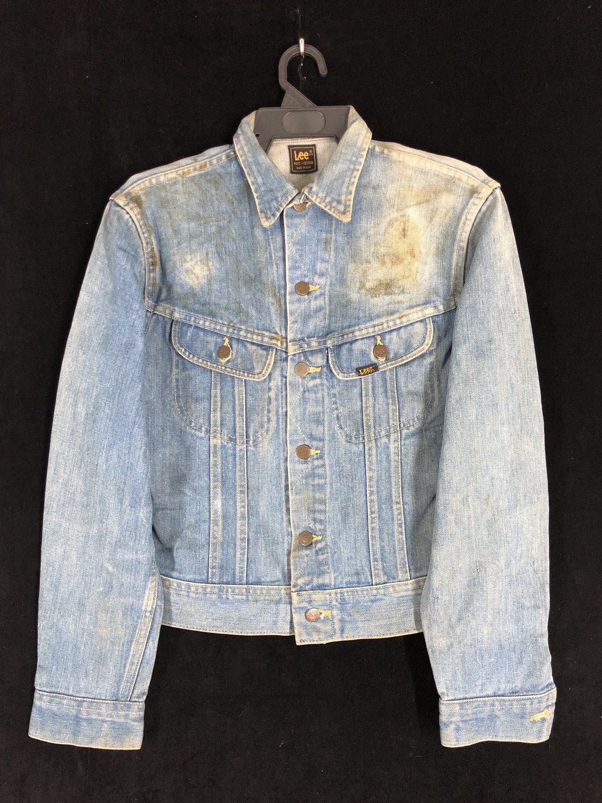 Lee × Vintage Rare Vintage Lee PATD-153438 Denim Trucker Jacket cw21 Size US S / EU 44-46 / 1 - 2 Thumbnail
