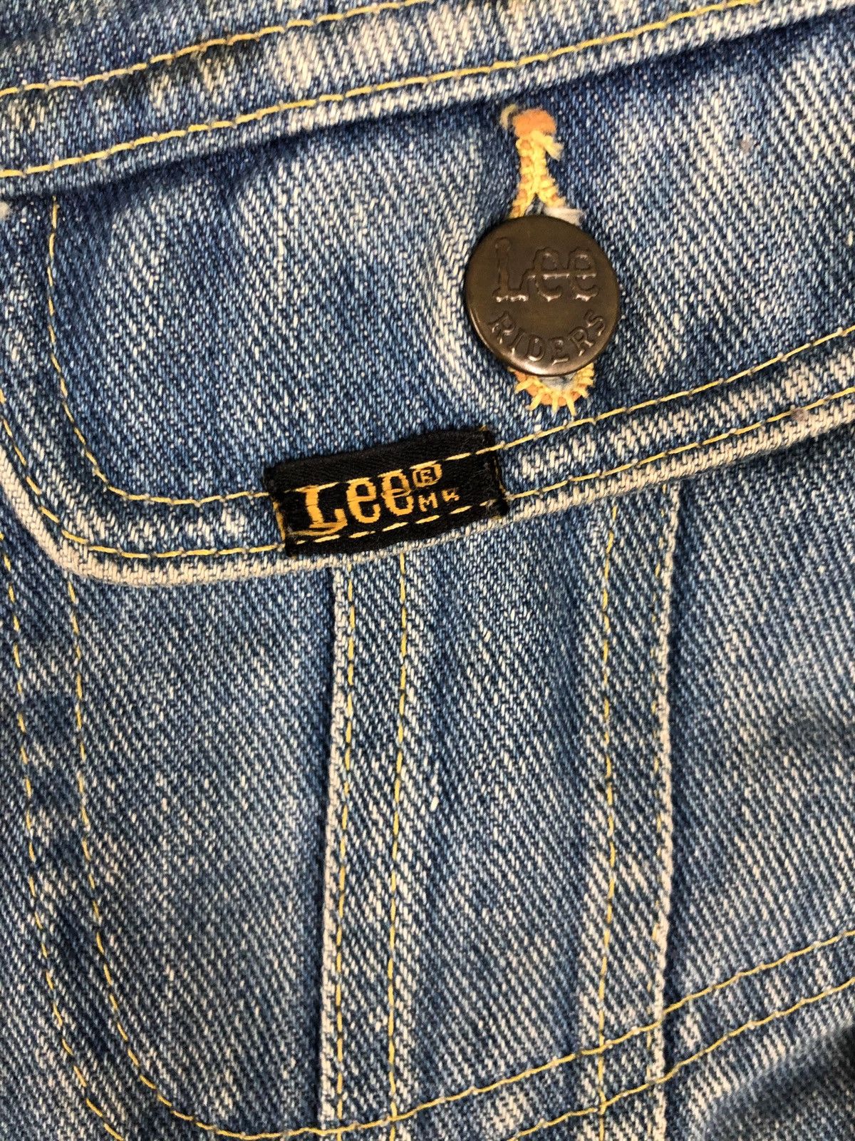 Lee × Vintage Rare Vintage Lee PATD-153438 Denim Trucker Jacket cw21 Size US S / EU 44-46 / 1 - 7 Thumbnail