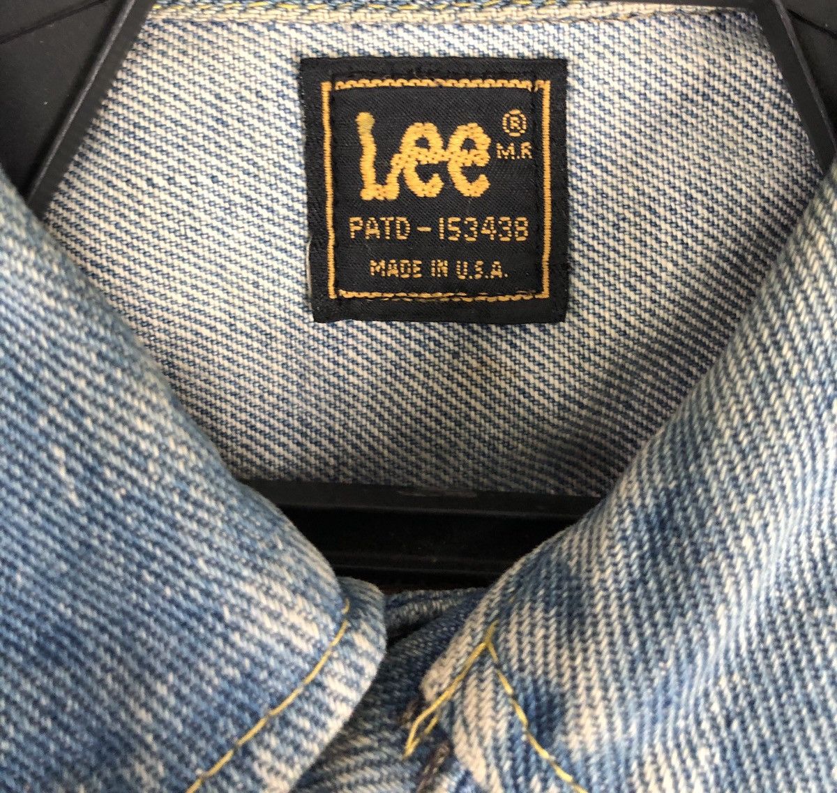 Lee × Vintage Rare Vintage Lee PATD-153438 Denim Trucker Jacket cw21 Size US S / EU 44-46 / 1 - 8 Thumbnail