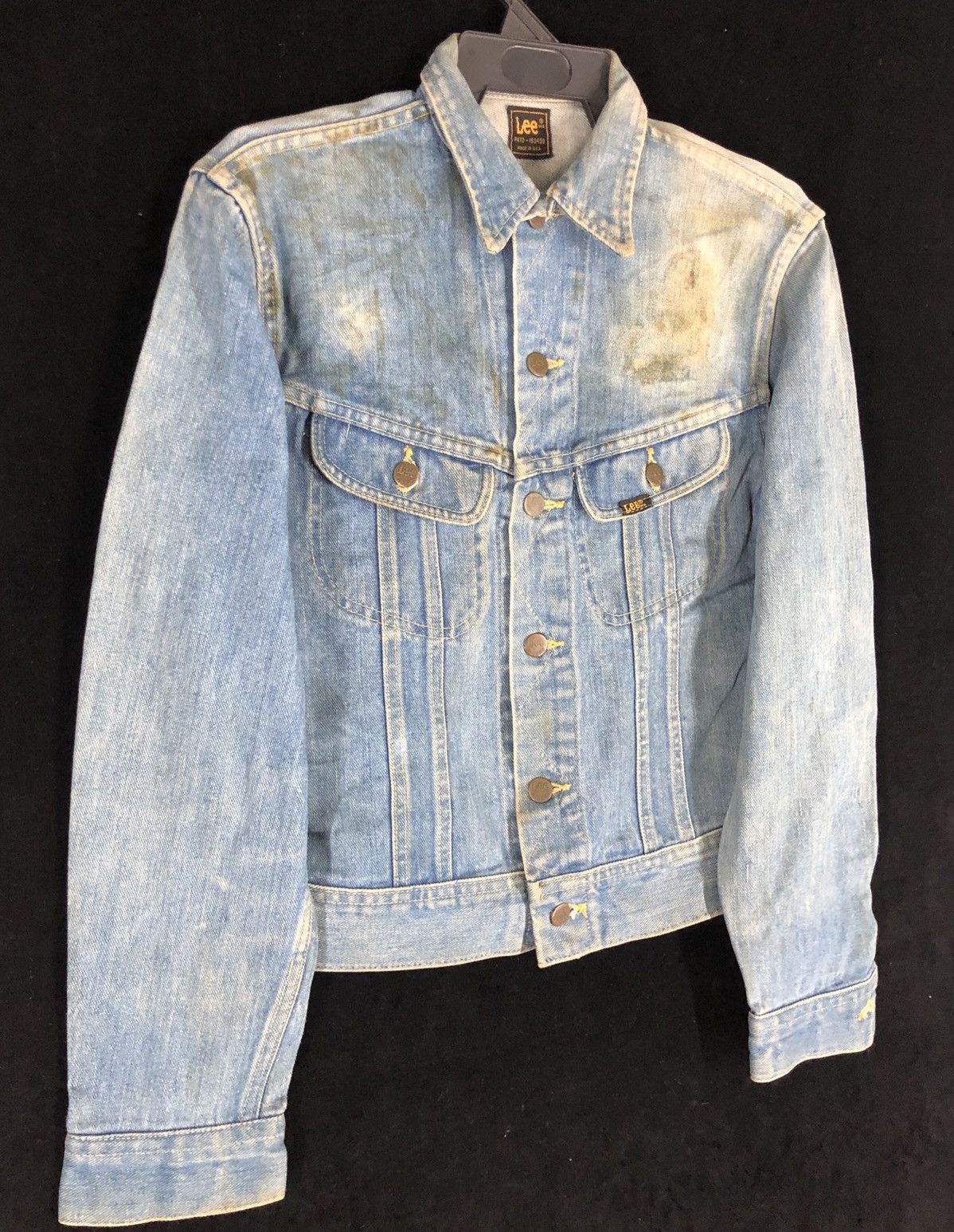 Lee × Vintage Rare Vintage Lee PATD-153438 Denim Trucker Jacket cw21 Size US S / EU 44-46 / 1 - 3 Thumbnail