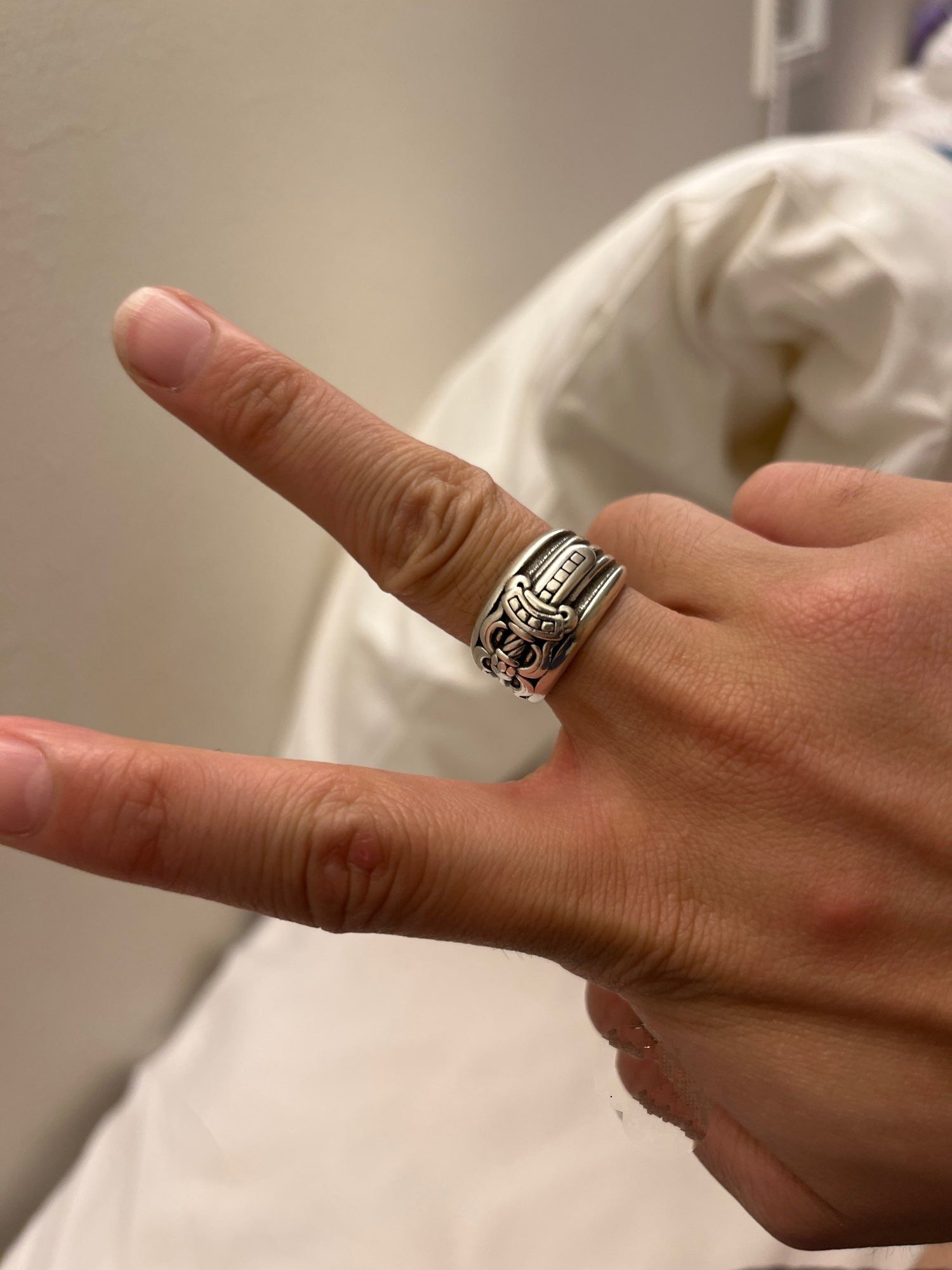 Handmade × Jewelry Resizable Antique Ring Size ONE SIZE - 7 Thumbnail