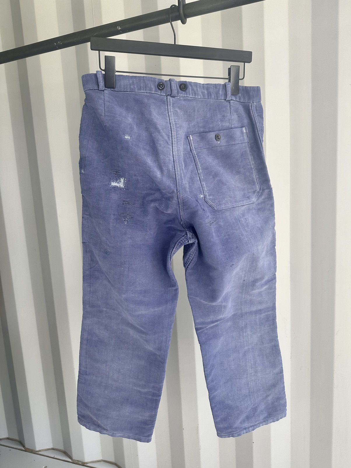 Vintage French Workwear Moleskin Chore Pants ERD GRUNGE Size US 31 - 6 Thumbnail