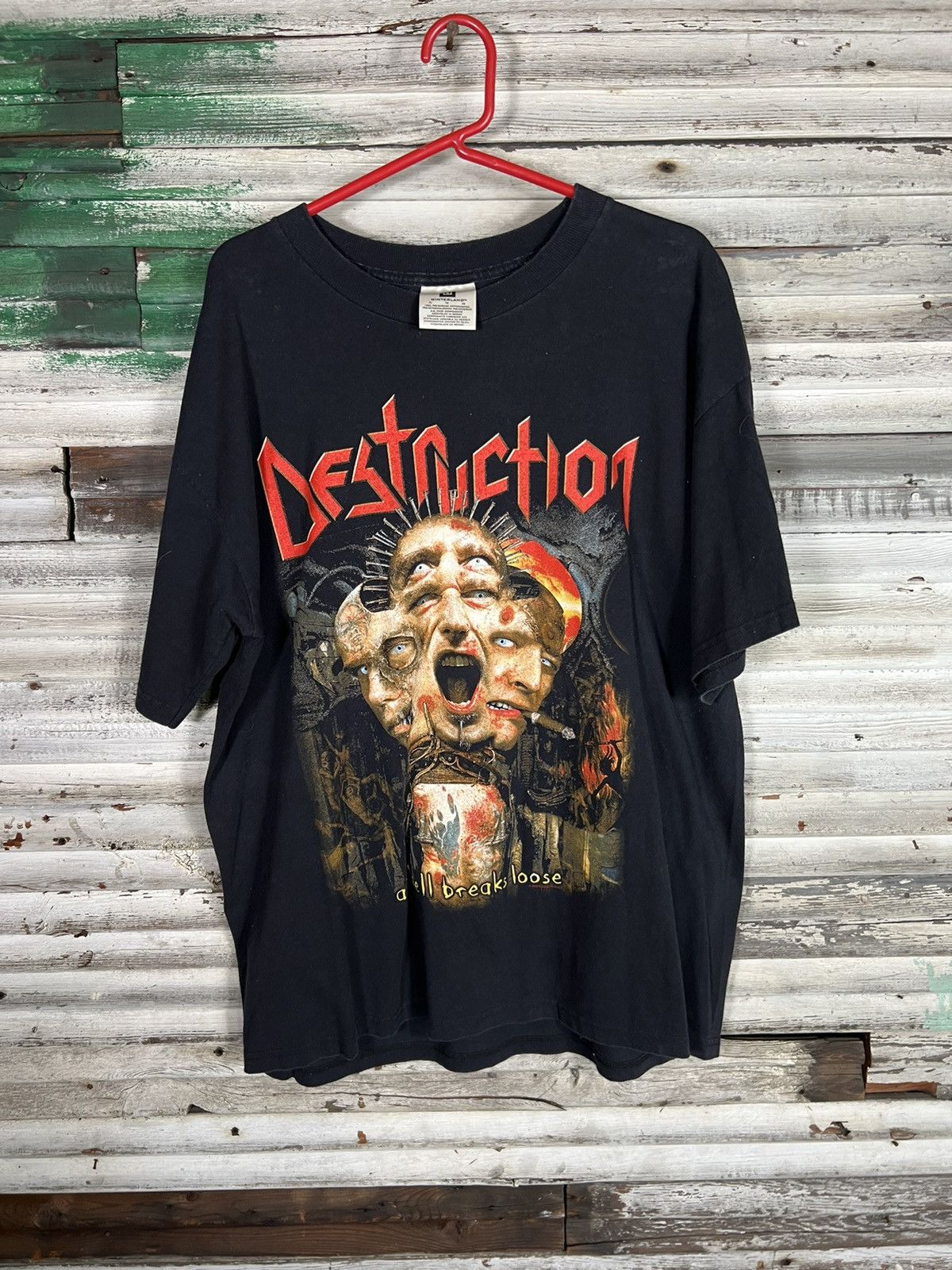 Vintage Vintage Destruction Band Tee Shirt | Grailed