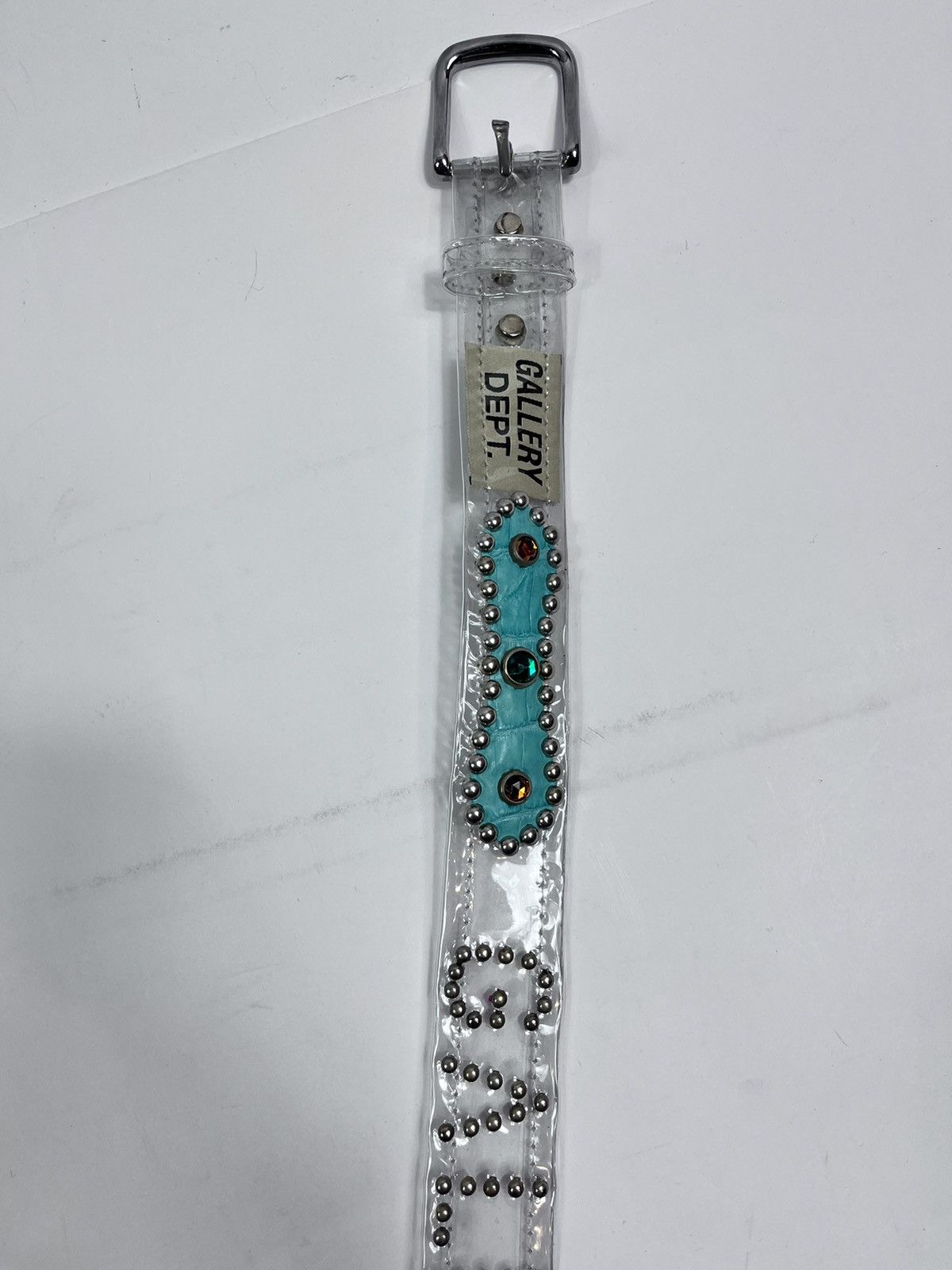 Gallery Dept. Transparent Japanese style Studded Belt 32 Size 32 - 6 Thumbnail