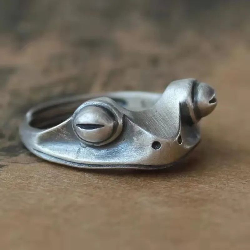 Jewelry Frog Adjustable Ring Size ONE SIZE - 2 Thumbnail