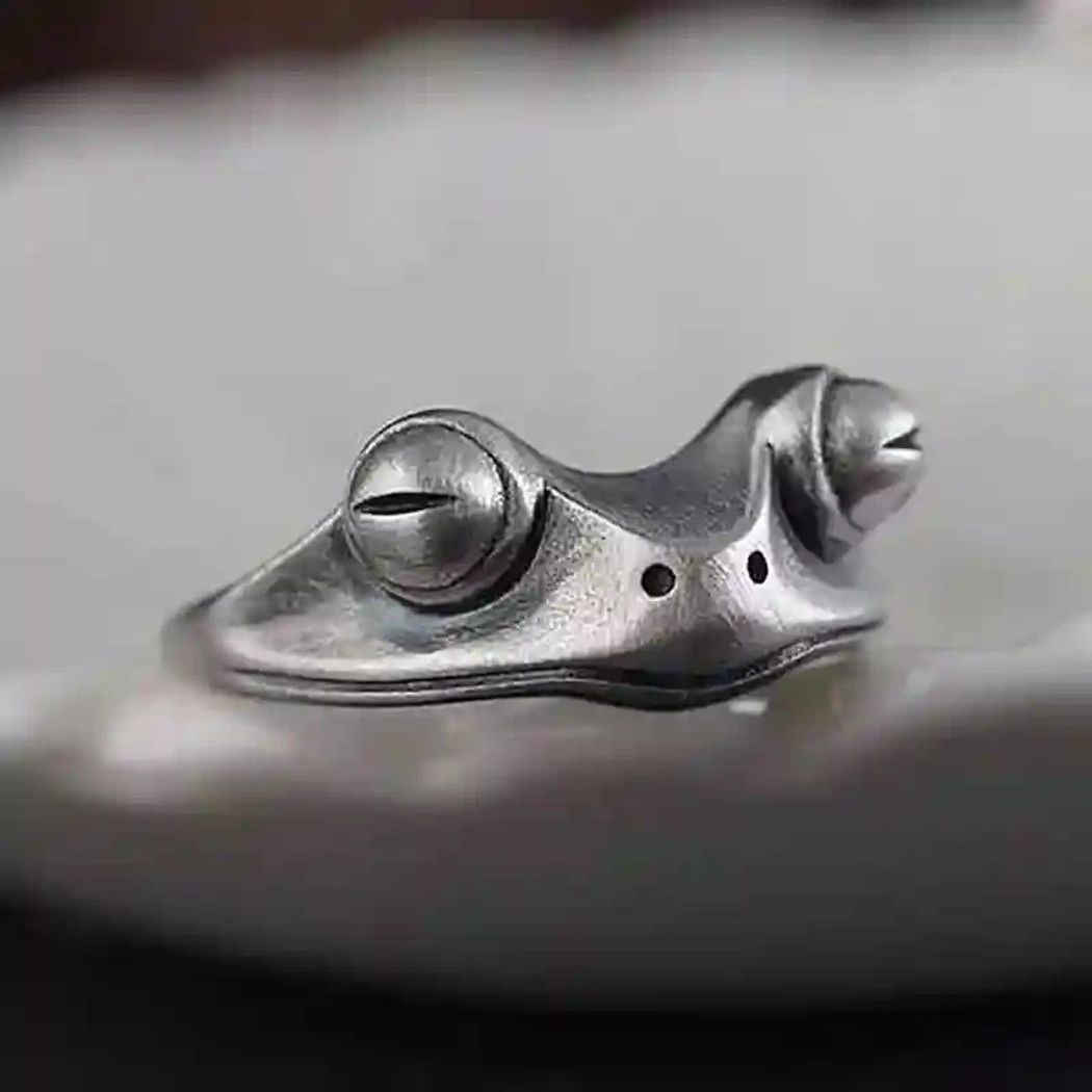 Jewelry Frog Adjustable Ring Size ONE SIZE - 1 Thumbnail