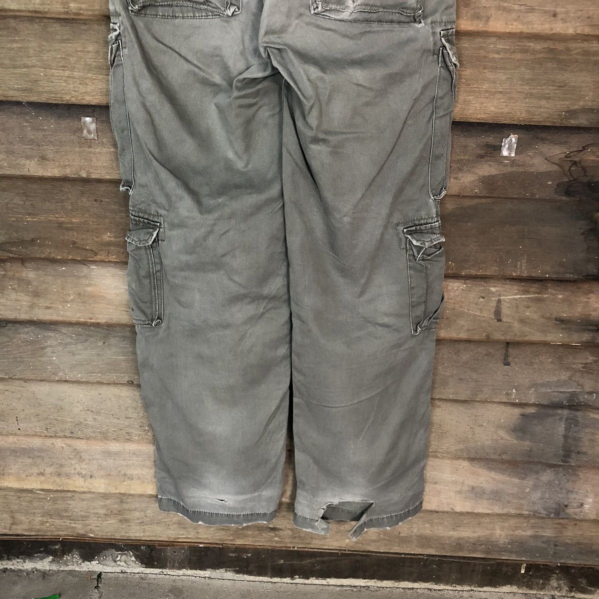 Japanese Brand DL Real Crush Clohing streetwear ripped Cargo Pants #4569 Size US 31 - 13 Thumbnail