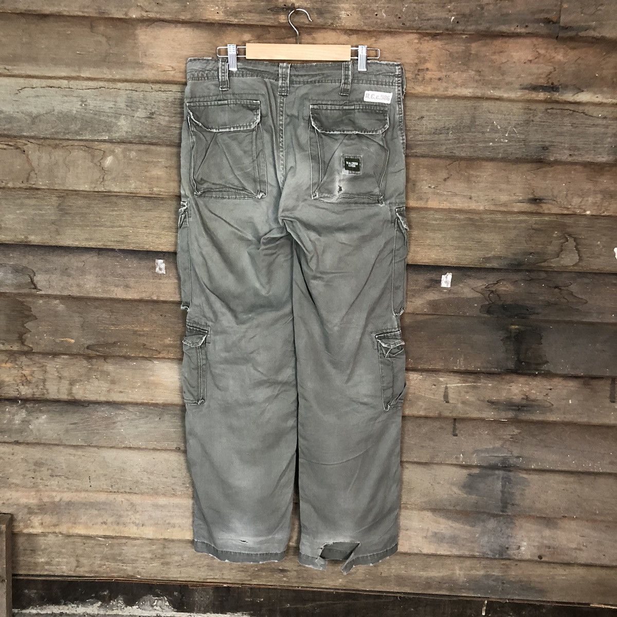 Japanese Brand DL Real Crush Clohing streetwear ripped Cargo Pants #4569 Size US 31 - 11 Thumbnail