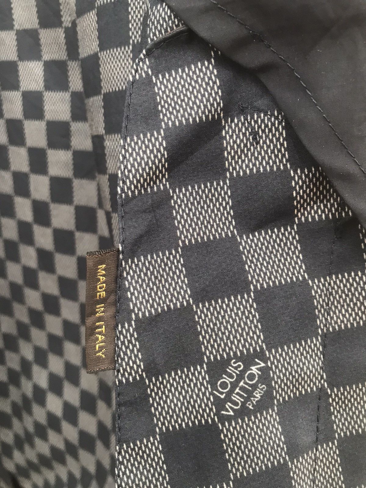 Louis Vuitton Archive LOUIS VUITTON Paris Iconic Damier Check Mac Coat Size US M / EU 48-50 / 2 - 22 Thumbnail