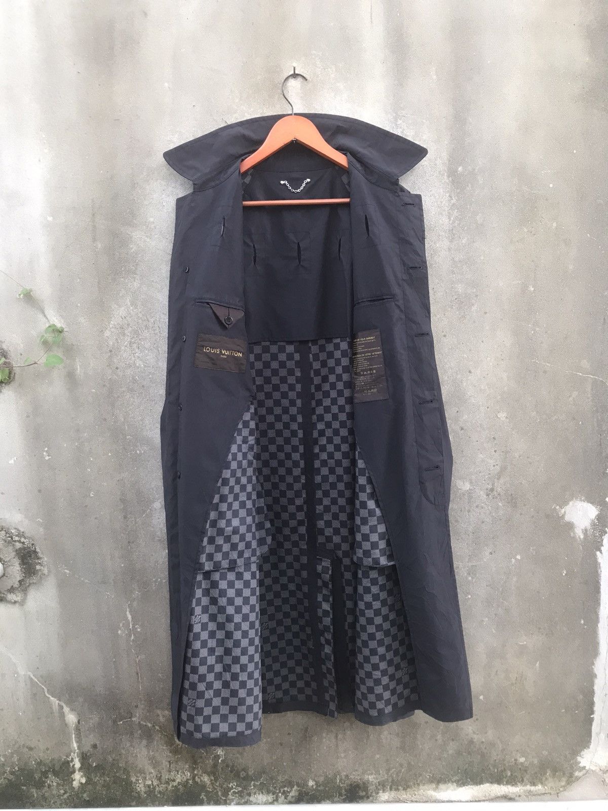 Louis Vuitton Archive LOUIS VUITTON Paris Iconic Damier Check Mac Coat Size US M / EU 48-50 / 2 - 19 Thumbnail
