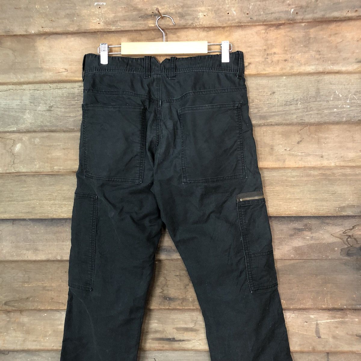 Japanese Brand Over The Standard tactical utility Black Cargo Pants #7110 Size US 28 / EU 44 - 11 Thumbnail