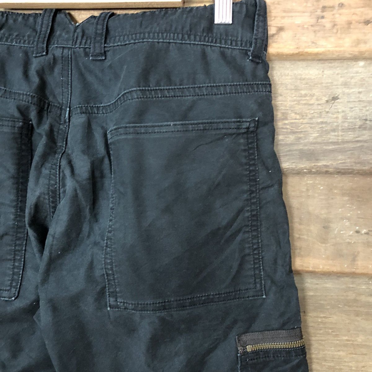 Japanese Brand Over The Standard tactical utility Black Cargo Pants #7110 Size US 28 / EU 44 - 14 Thumbnail