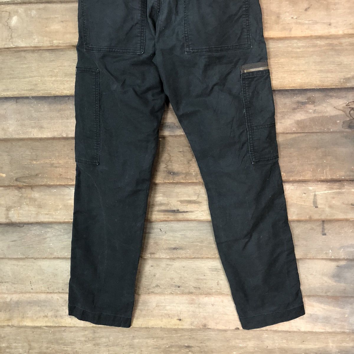 Japanese Brand Over The Standard tactical utility Black Cargo Pants #7110 Size US 28 / EU 44 - 12 Thumbnail