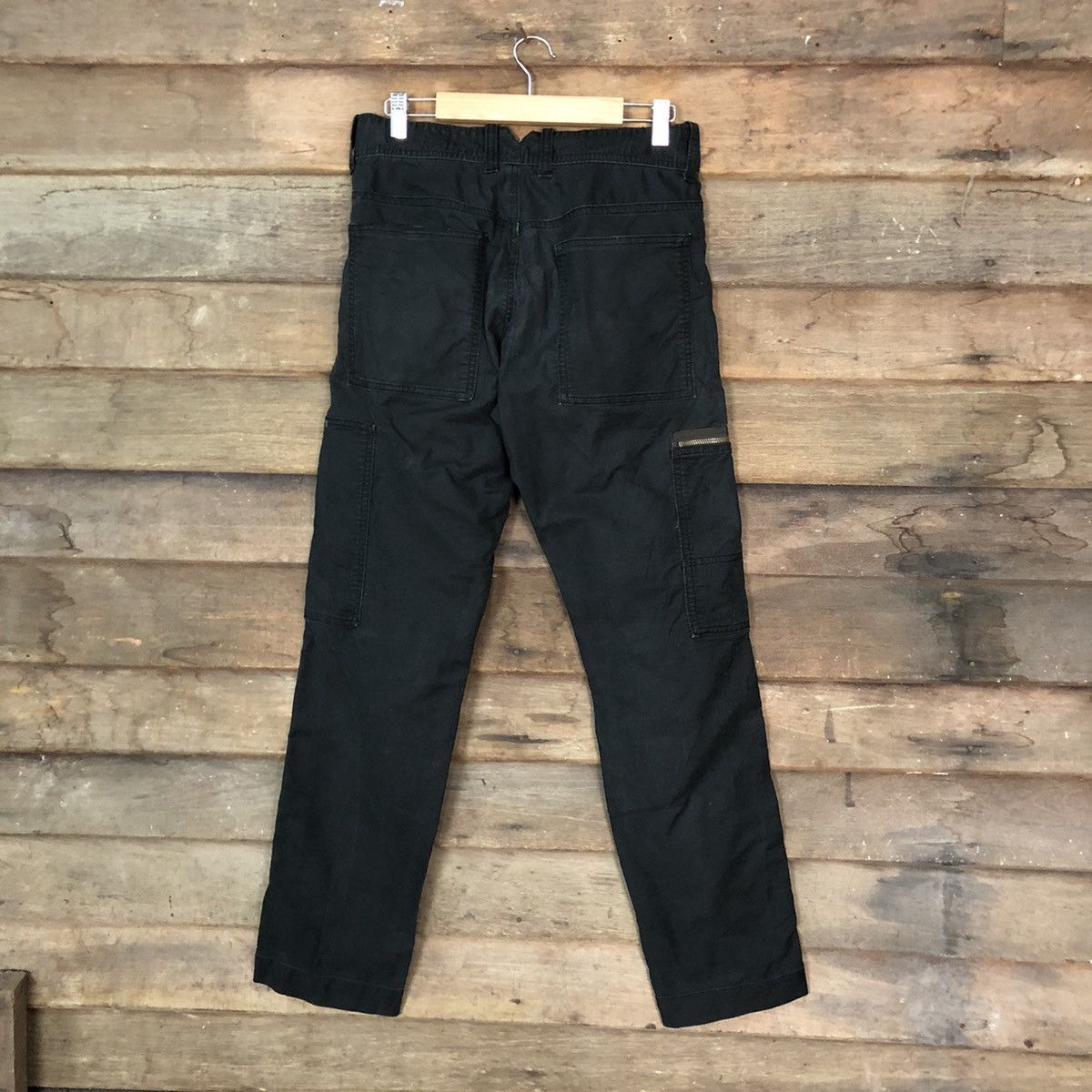 Japanese Brand Over The Standard tactical utility Black Cargo Pants #7110 Size US 28 / EU 44 - 10 Thumbnail