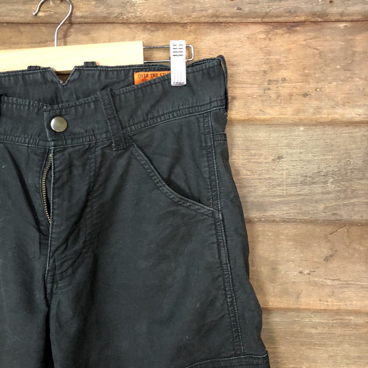 Japanese Brand Over The Standard tactical utility Black Cargo Pants #7110 Size US 28 / EU 44 - 5 Thumbnail