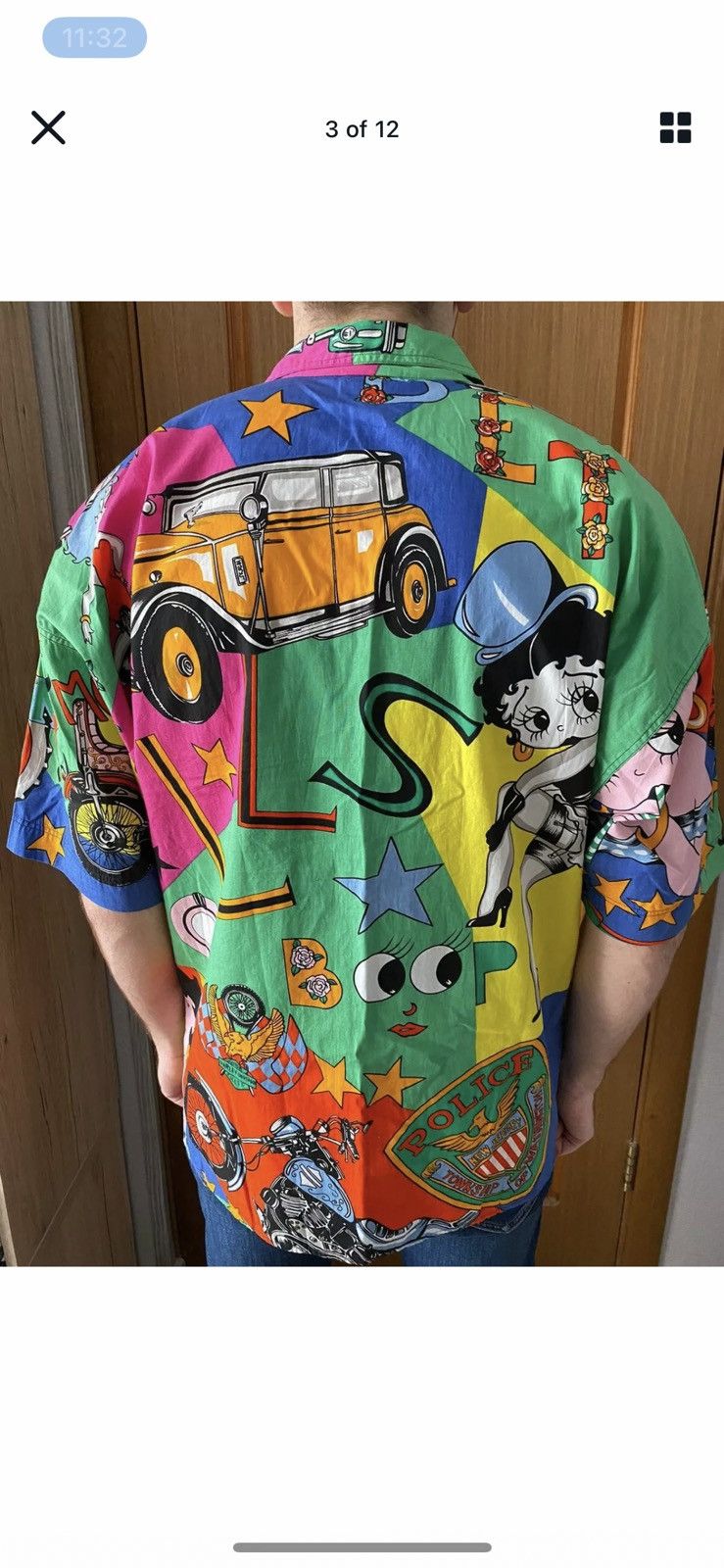 Versace Jeans Couture Vintage Versace Jeans Betty Boop Harley Davidson Shirt Size US L / EU 52-54 / 3 - 2 Thumbnail
