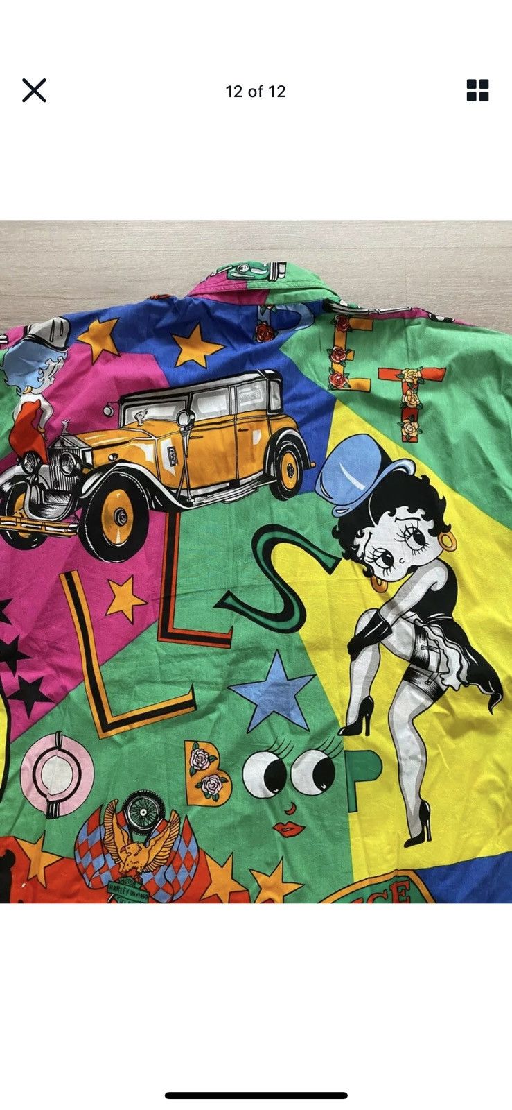 Versace Jeans Couture Vintage Versace Jeans Betty Boop Harley Davidson Shirt Size US L / EU 52-54 / 3 - 3 Thumbnail