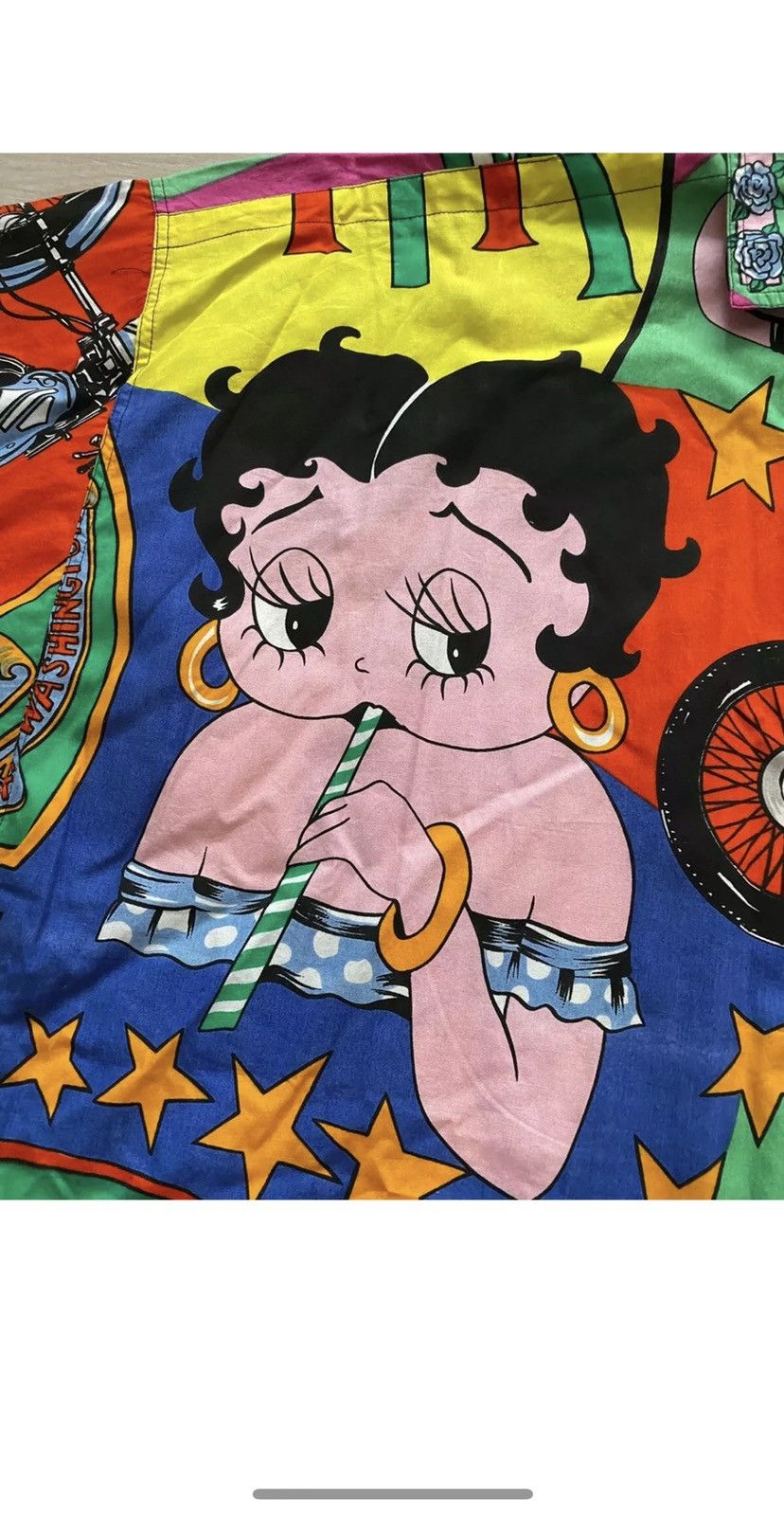Versace Jeans Couture Vintage Versace Jeans Betty Boop Harley Davidson Shirt Size US L / EU 52-54 / 3 - 9 Thumbnail