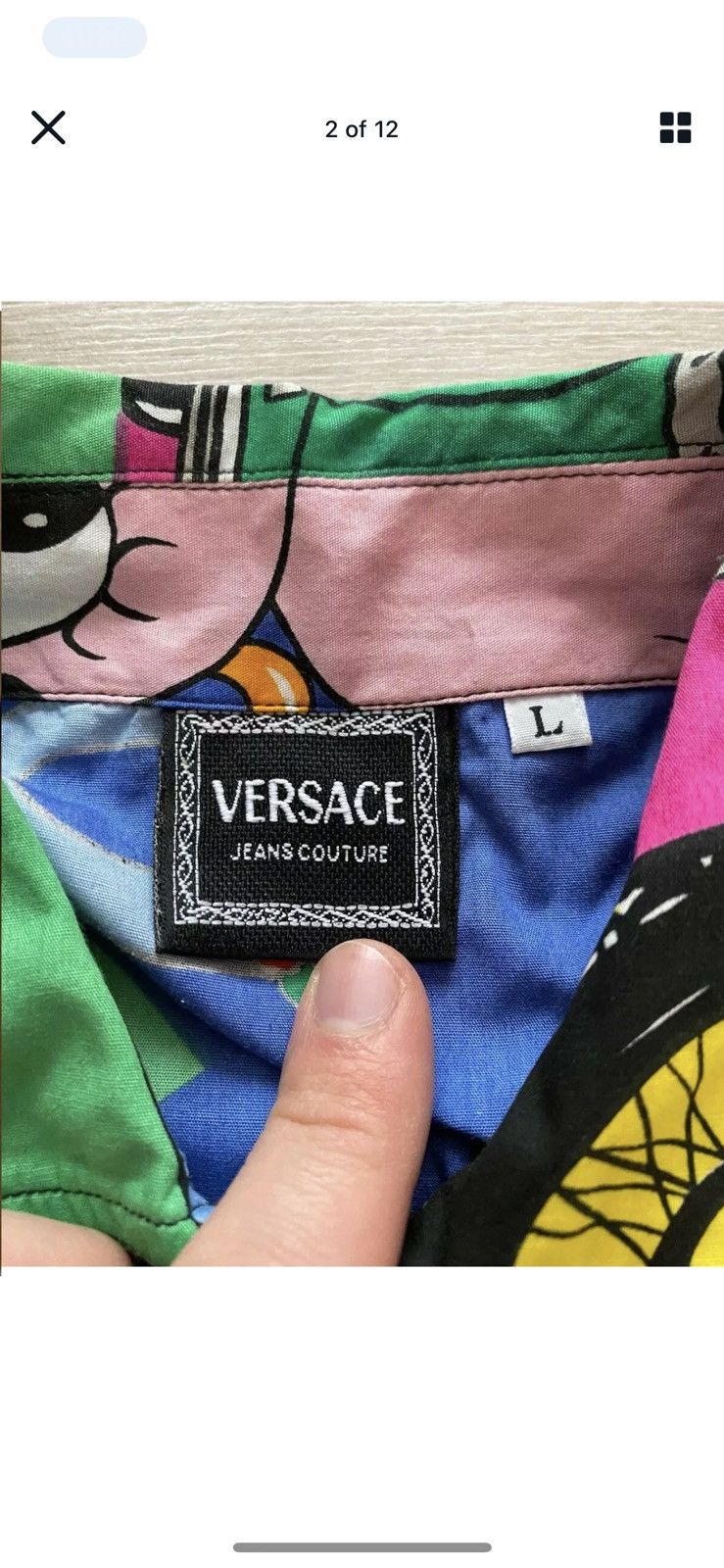 Versace Jeans Couture Vintage Versace Jeans Betty Boop Harley Davidson Shirt Size US L / EU 52-54 / 3 - 4 Thumbnail