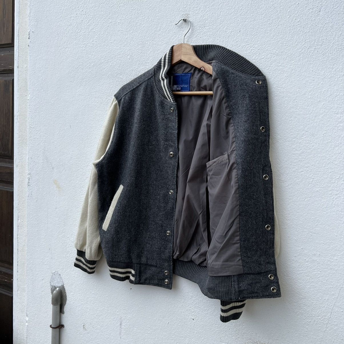 Japanese Brand VINTAGE VARSITY JACKET SHARPMAN INSPIRED BY ISSEY MIYAKE Size US M / EU 48-50 / 2 - 10 Thumbnail