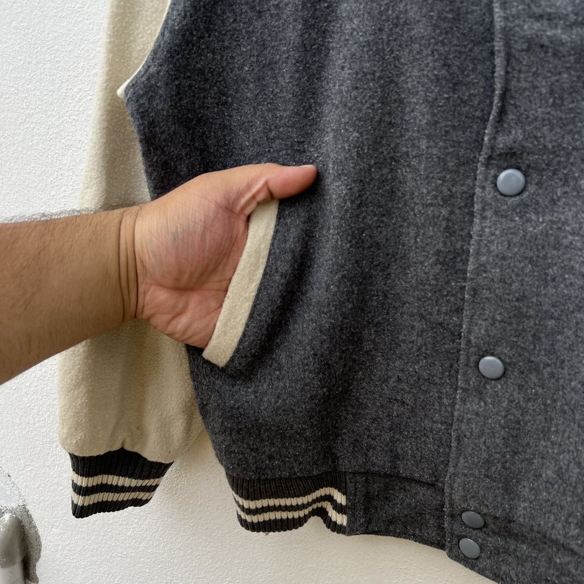 Japanese Brand VINTAGE VARSITY JACKET SHARPMAN INSPIRED BY ISSEY MIYAKE Size US M / EU 48-50 / 2 - 5 Thumbnail