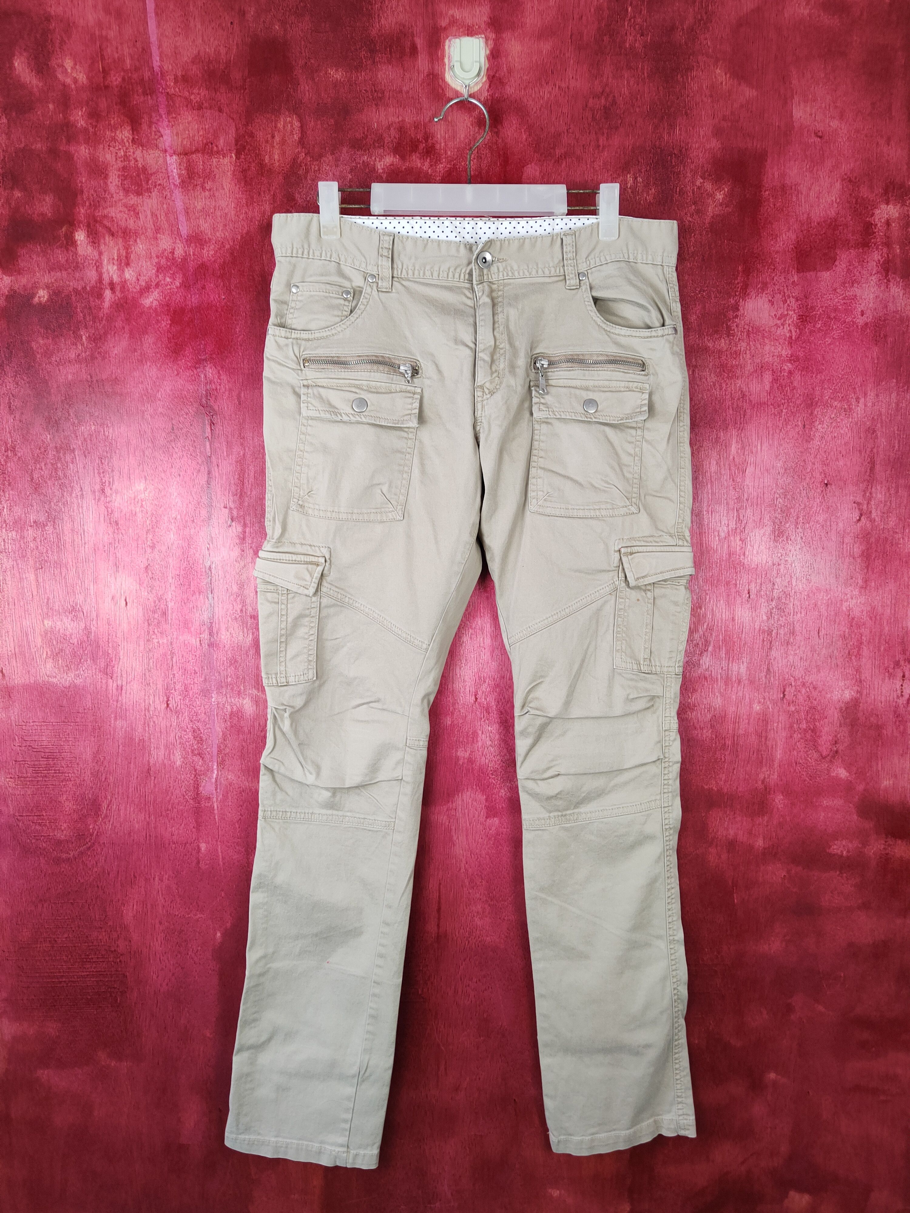 semanticdesign Semantic Design Brown Multi Pocket Tactical Cargo Pant #S385 Size US 32 / EU 48 - 1 Thumbnail