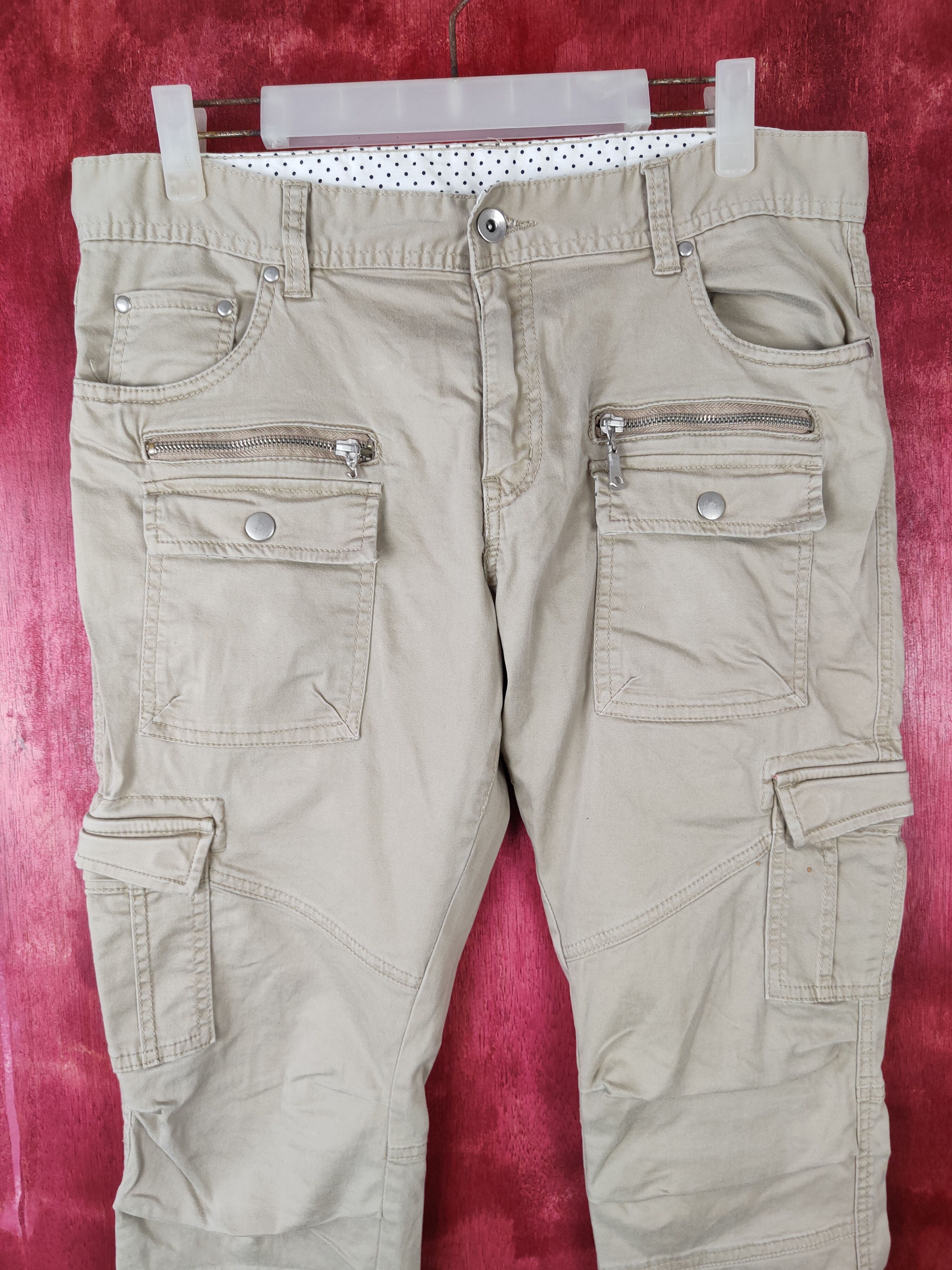 semanticdesign Semantic Design Brown Multi Pocket Tactical Cargo Pant #S385 Size US 32 / EU 48 - 2 Thumbnail
