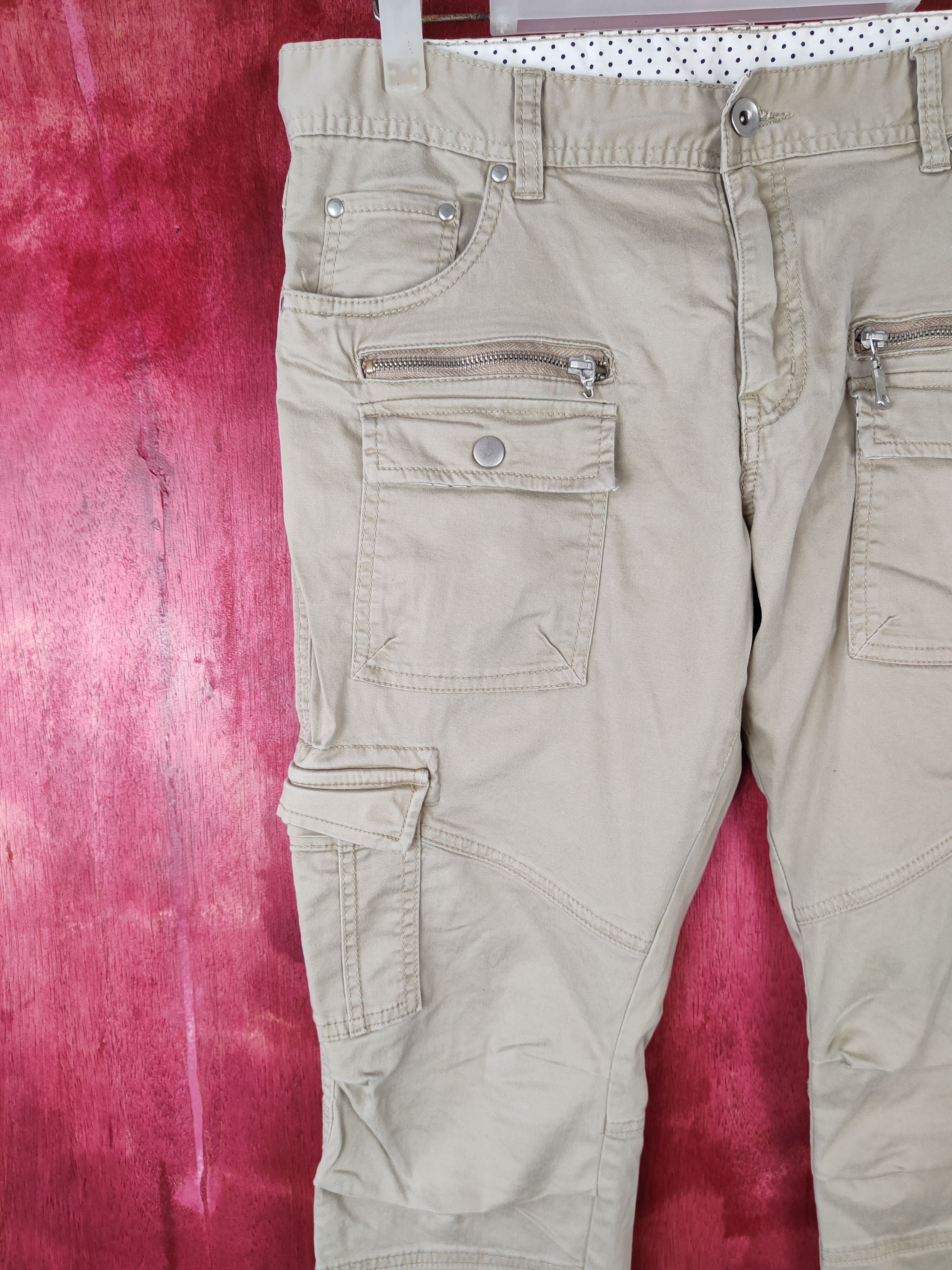 semanticdesign Semantic Design Brown Multi Pocket Tactical Cargo Pant #S385 Size US 32 / EU 48 - 3 Thumbnail