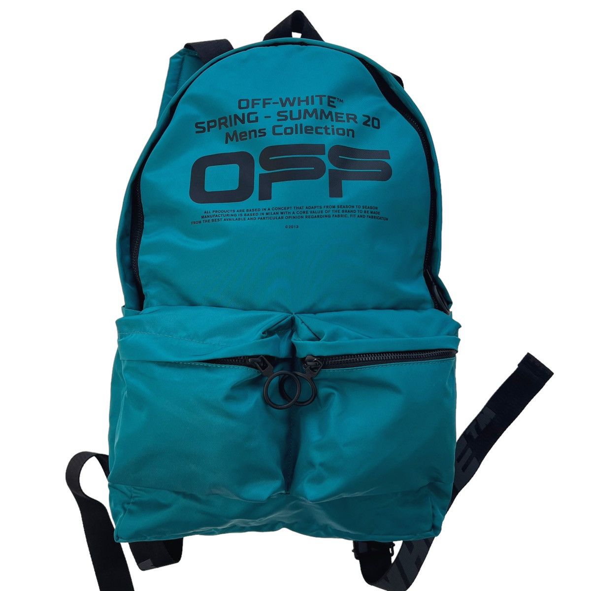 image of Off White Off-White Blue Backpack, Men's
