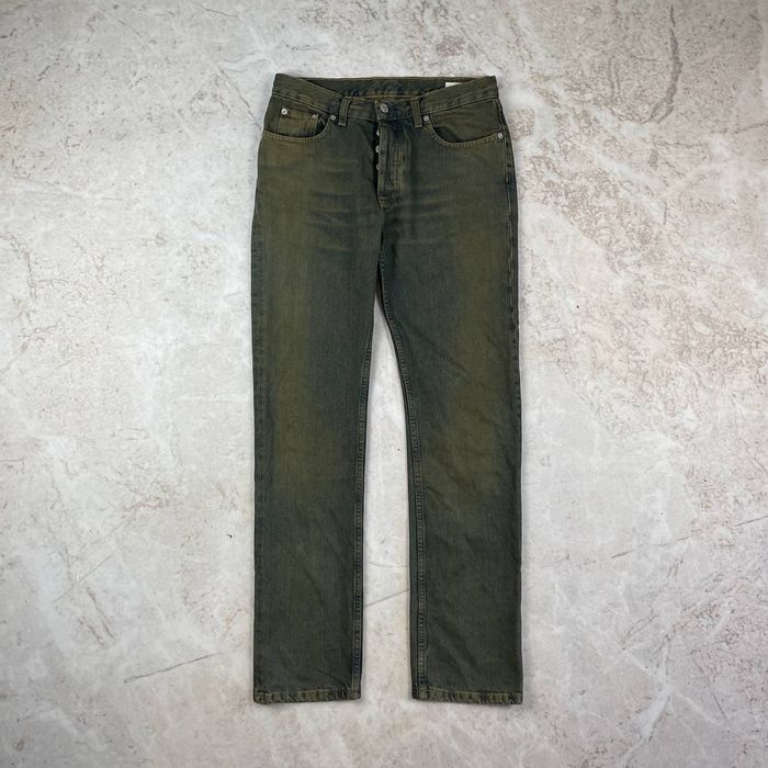 Vintage Helmut Lang FW1999 Vintage Stained Denim Avant Garde Pants