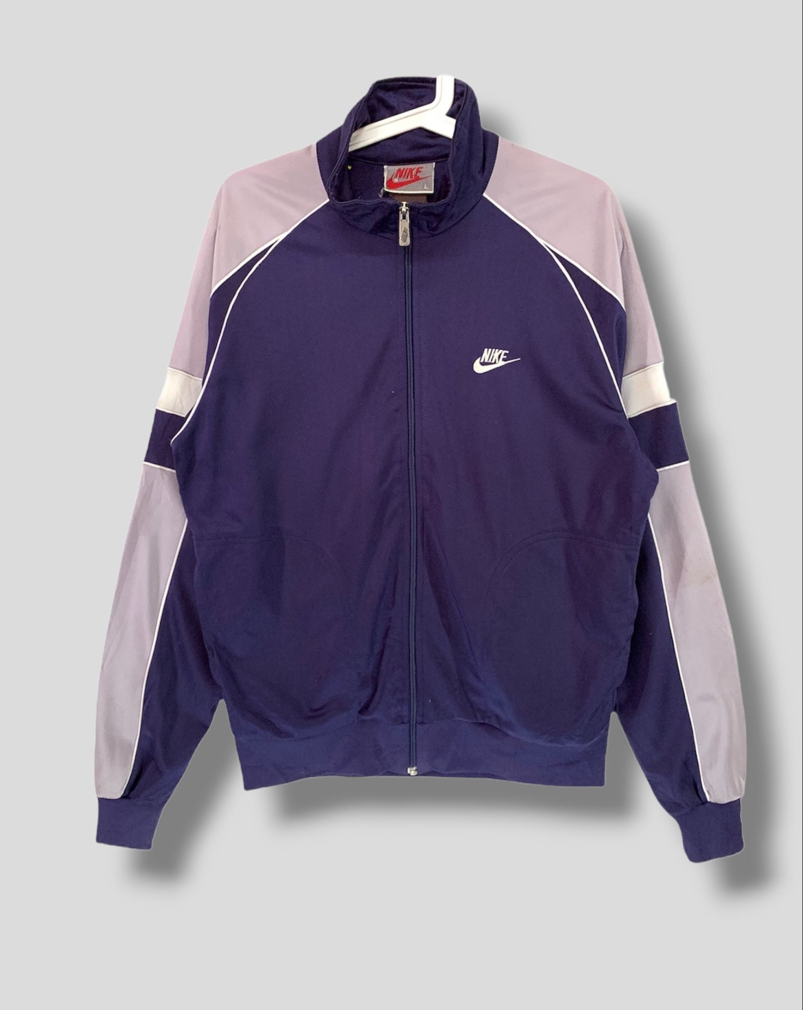 Vintage 90s nike gray tag track top jacket