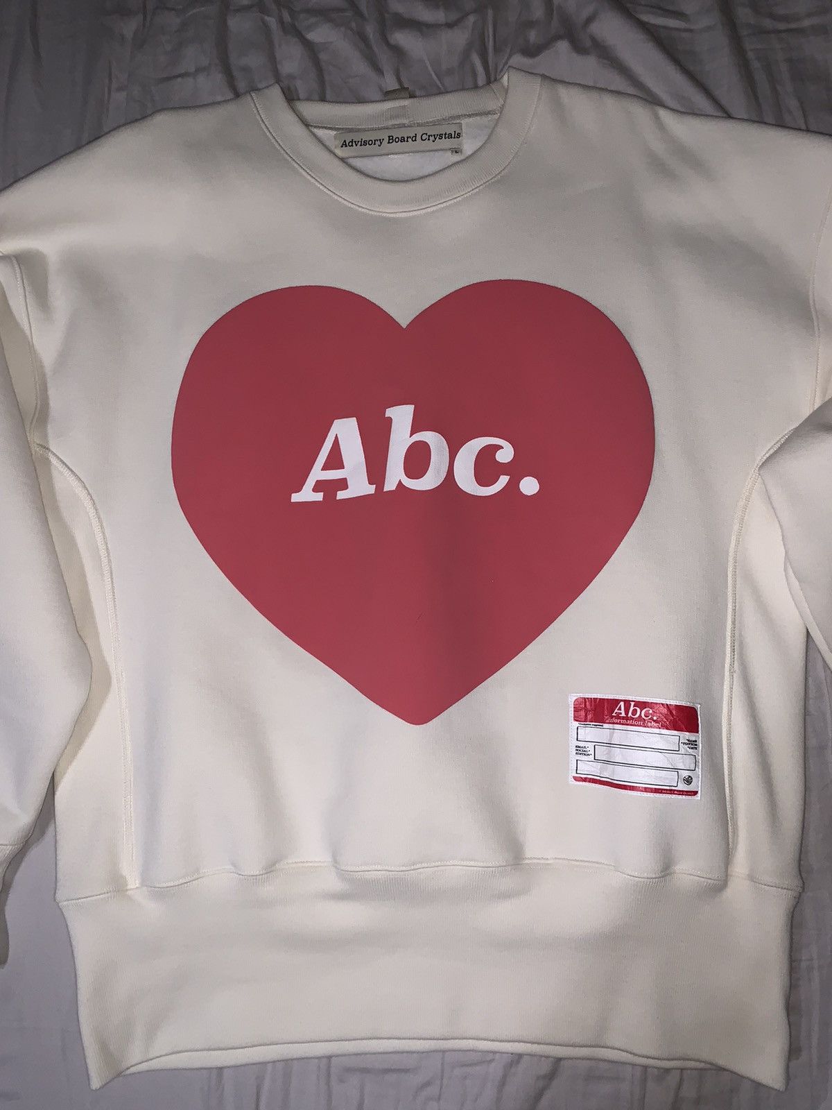 Advisory Board Crystals Valentines Day Crewneck V.3 Abc sz L