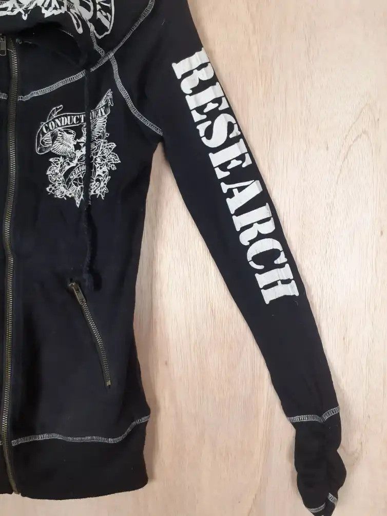 Japanese Brand Conduct away research black sweater hoodie like lgb #3654 Size S / US 4 / IT 40 - 16 Thumbnail
