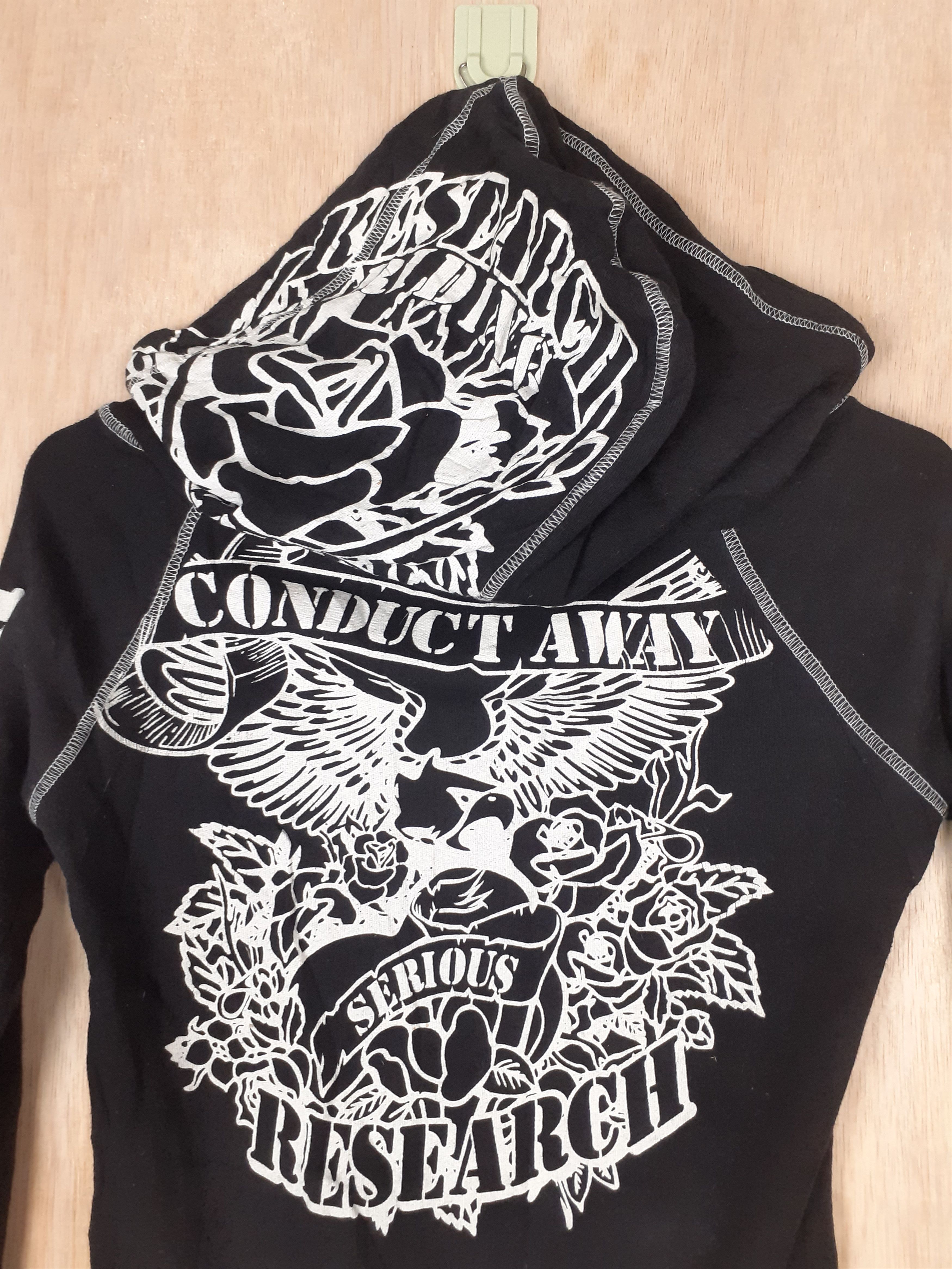 Japanese Brand Conduct away research black sweater hoodie like lgb #3654 Size S / US 4 / IT 40 - 2 Thumbnail