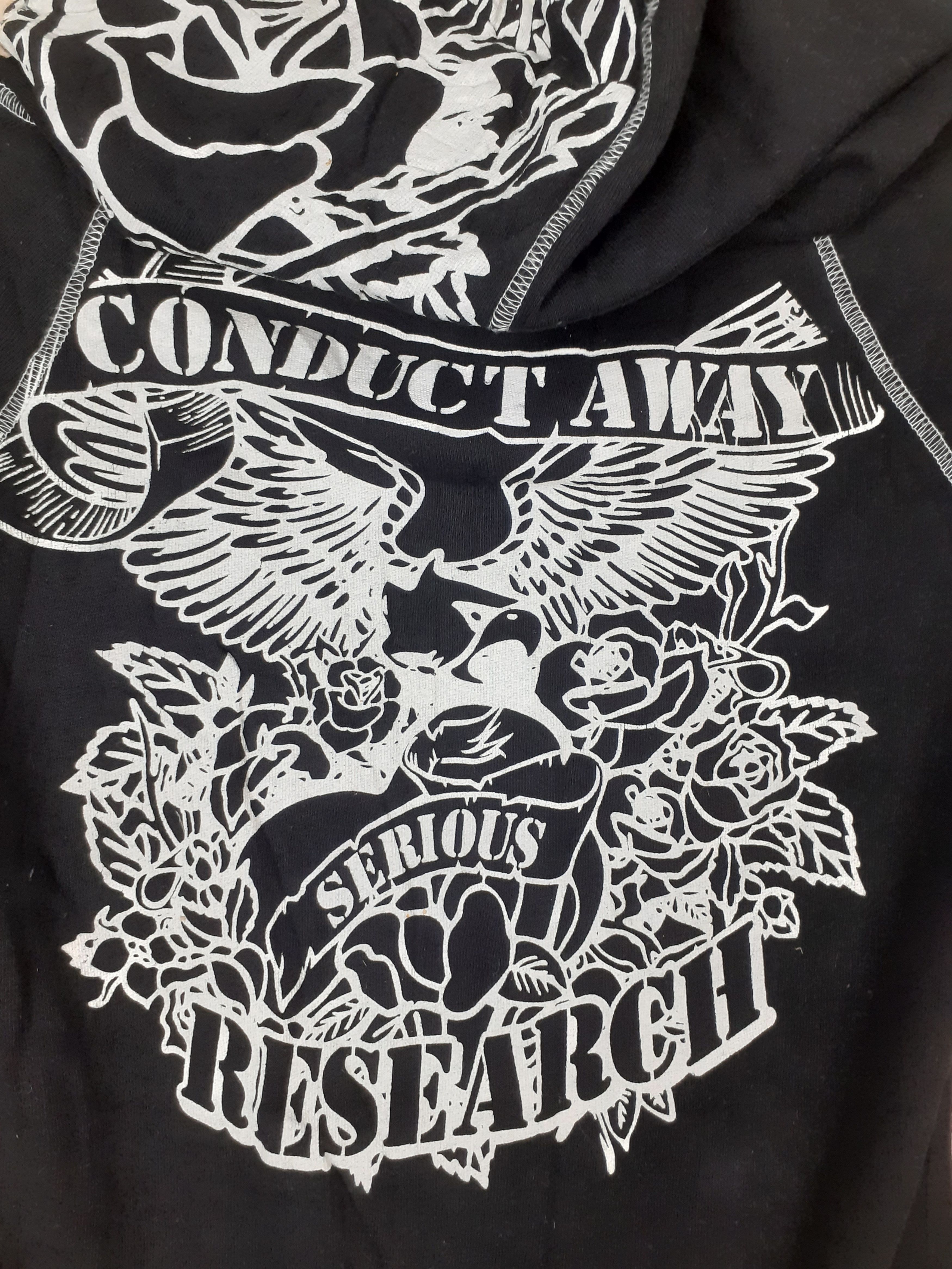 Japanese Brand Conduct away research black sweater hoodie like lgb #3654 Size S / US 4 / IT 40 - 3 Thumbnail