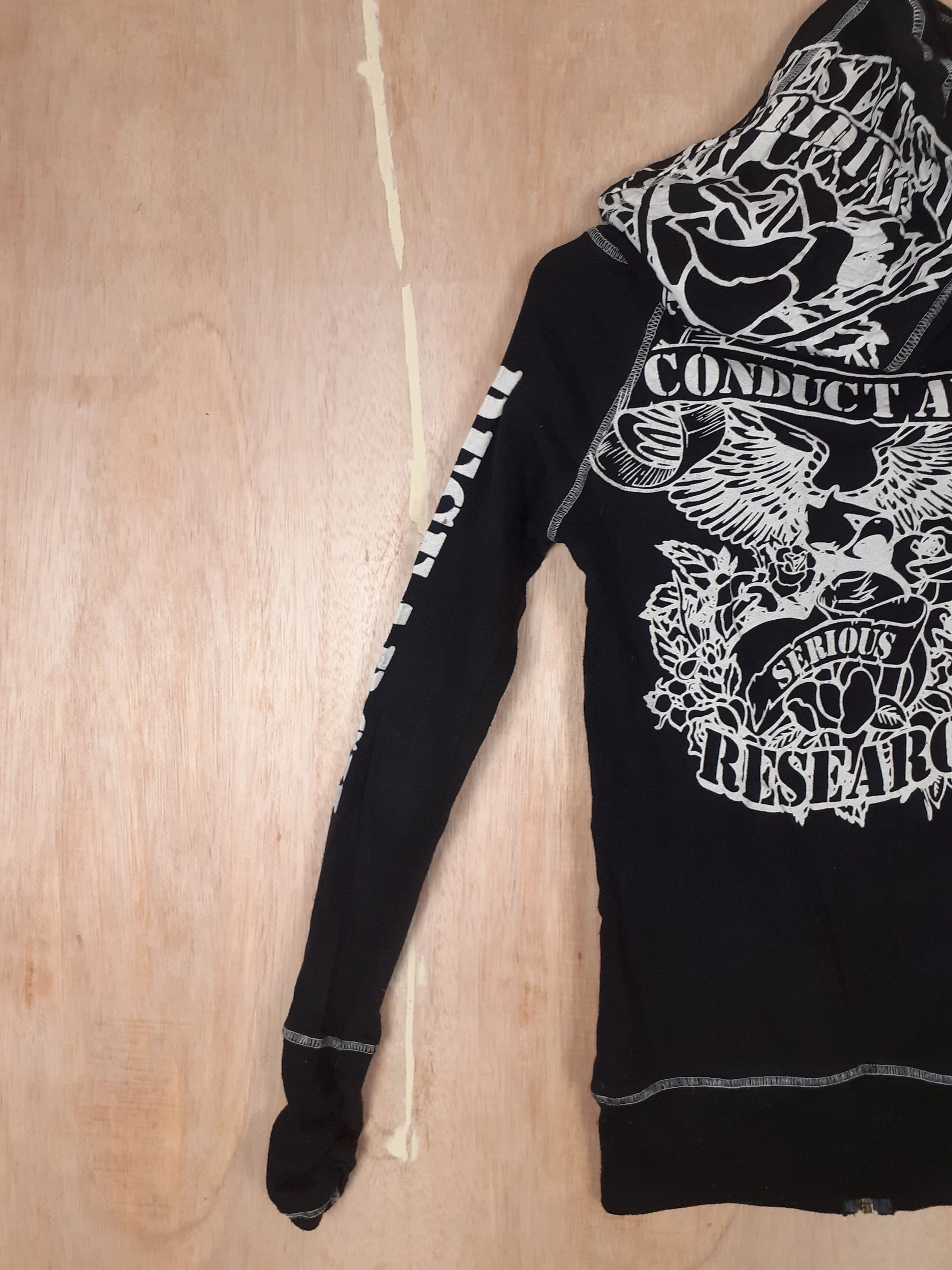 Japanese Brand Conduct away research black sweater hoodie like lgb #3654 Size S / US 4 / IT 40 - 6 Thumbnail
