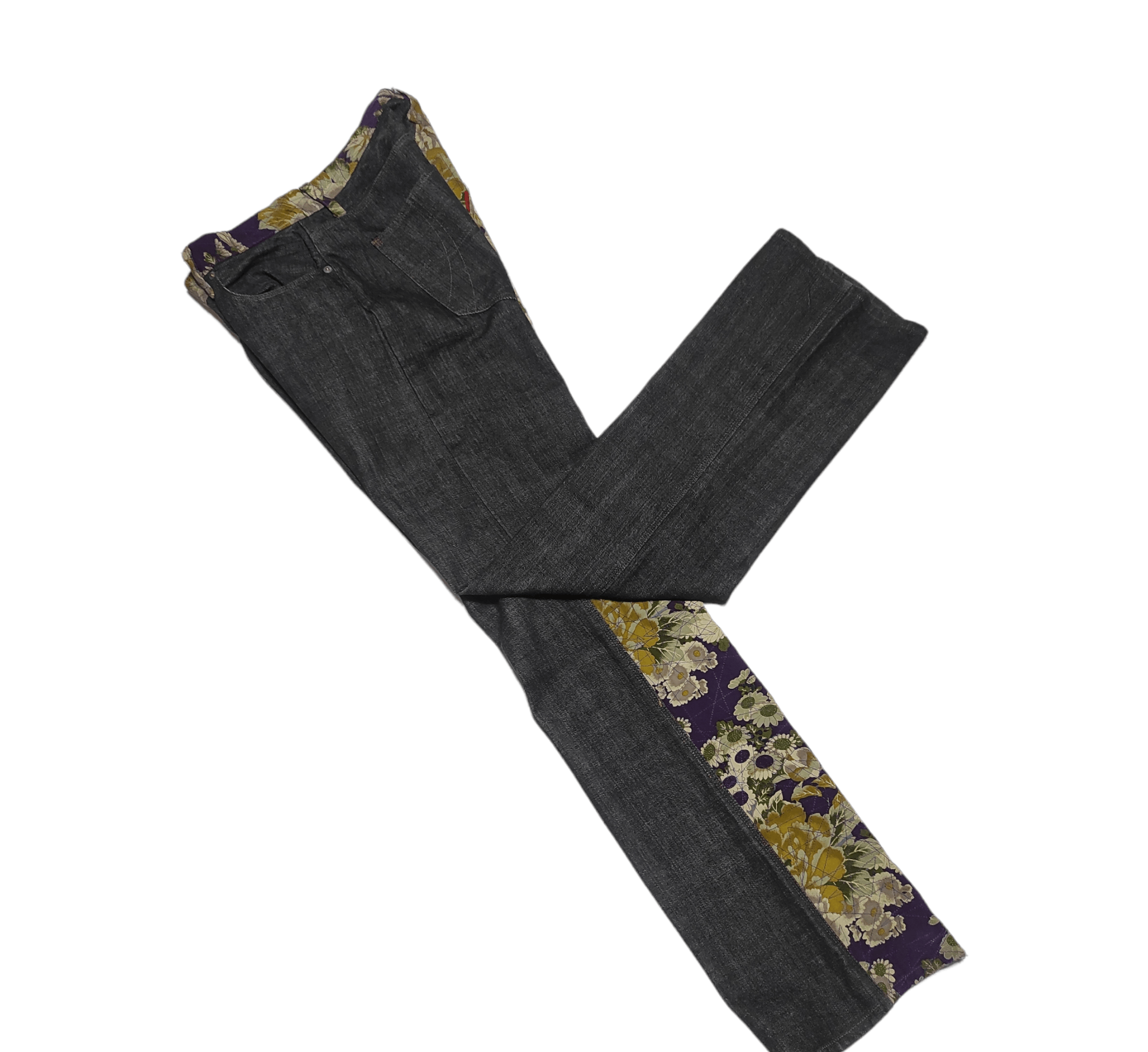 Other Beautiful Glamdy Floral Denim Size US 32 / EU 48 - 4 Thumbnail