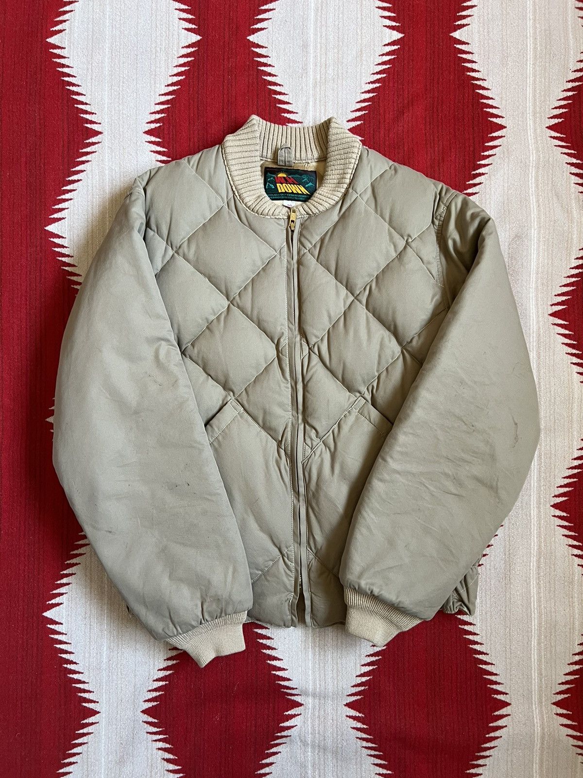 image of Eddie Bauer 2144 Down Jacket Skyliner in Beige, Men's (Size Medium)