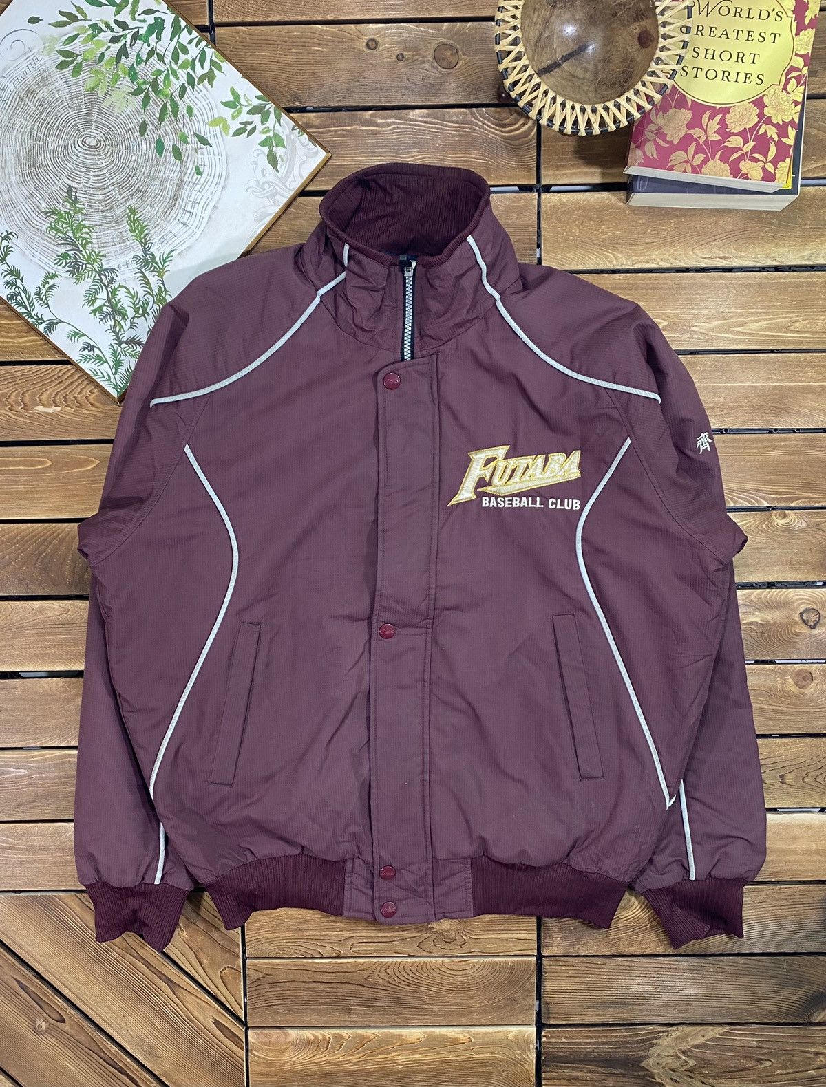 Asics × Japanese Brand × Vintage Vintage Asics Futaba Baseball Club Japanese Bomber Size M Size US M / EU 48-50 / 2 - 2 Thumbnail